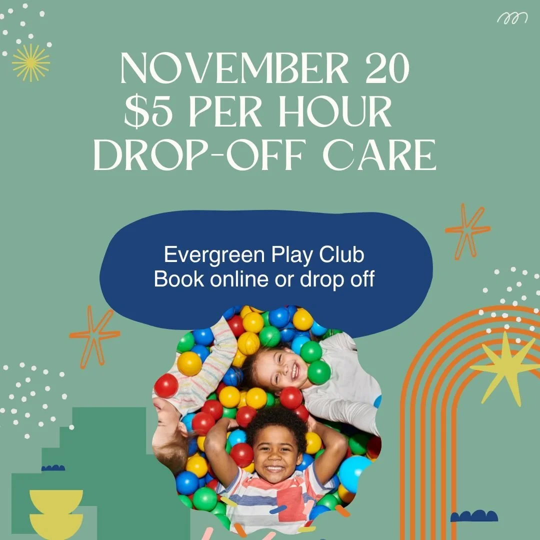 Mark your calendar! November 20th is our next $5 per hour PlayCare day! 

Sign up today using code November20
