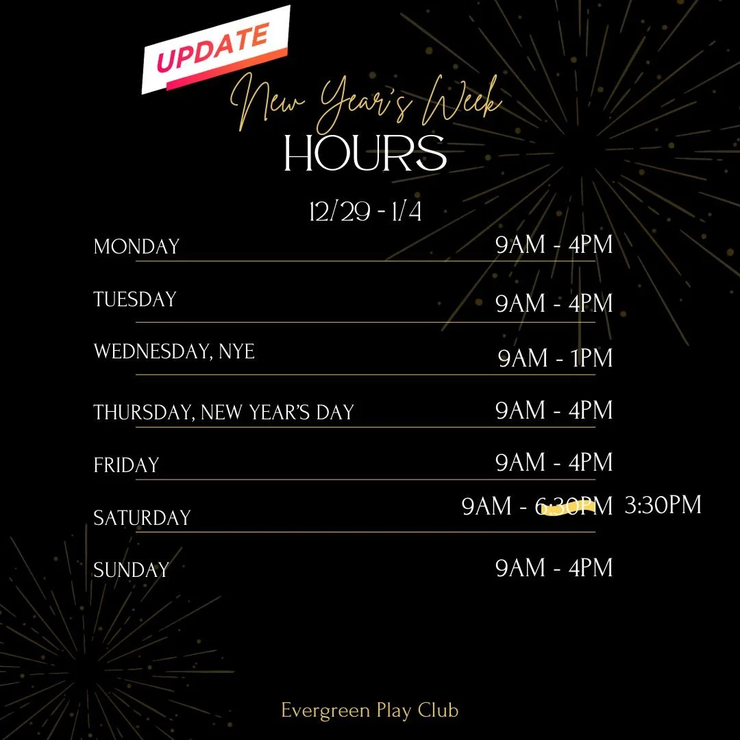 We have a last minute update. Our hours on Saturday will be 9am-3:30PM to accommodate a last minute private party booking.