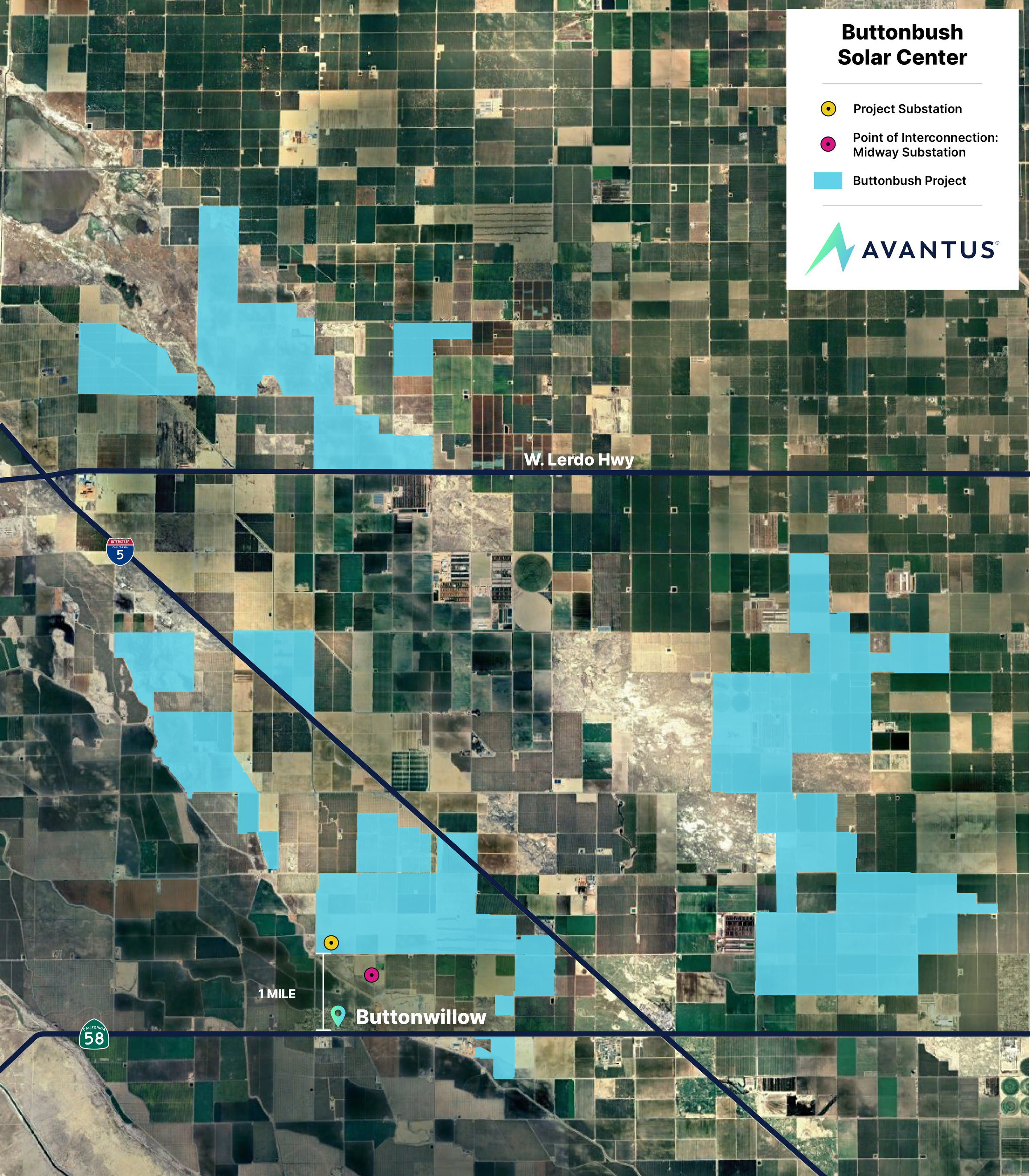 Site Map — Buttonbush Solar Center