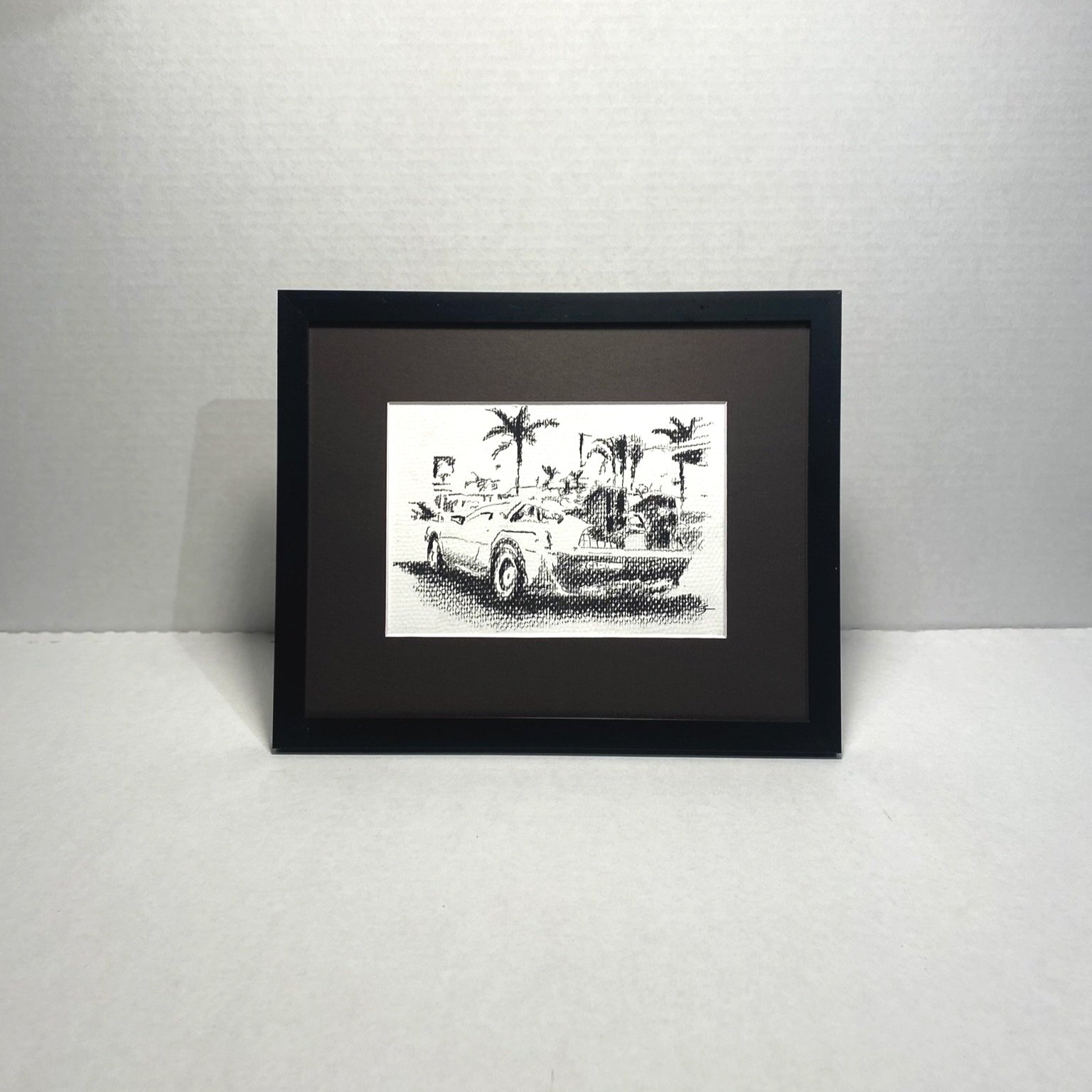 Delorean & Palms 5"x7"