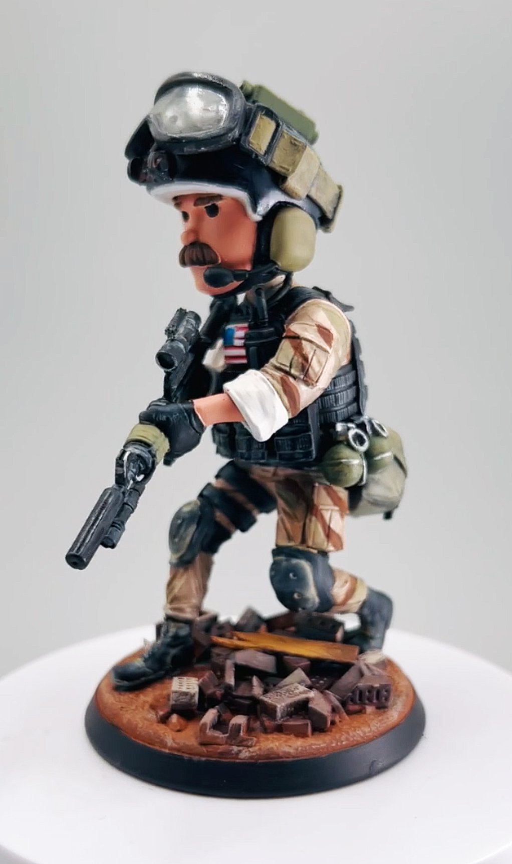 Elite Delta Force stylized soldier 3D print file - DIGITAL PRODUCT