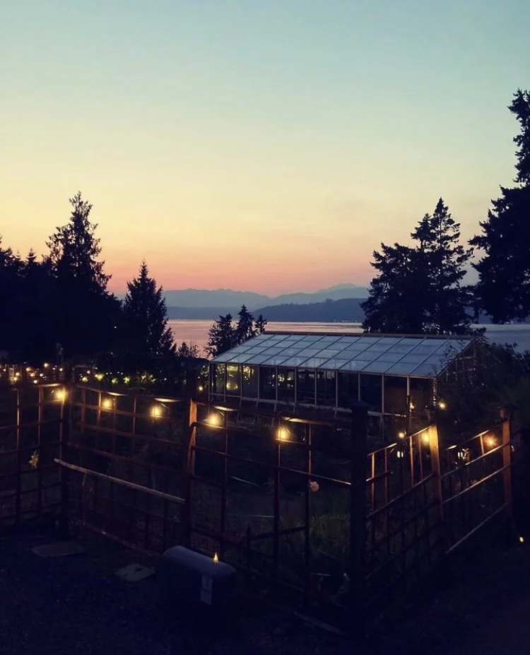 Sunset over the Garden