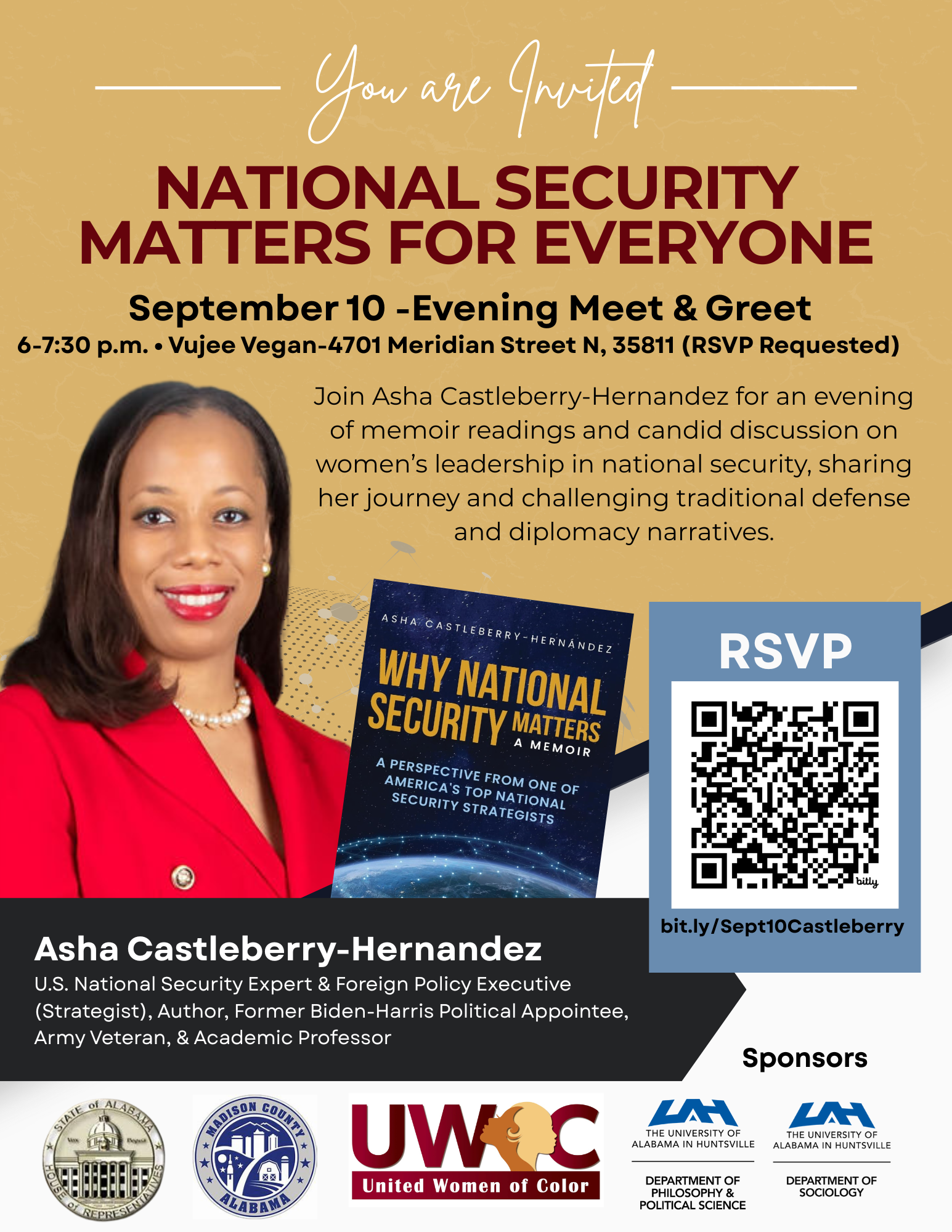 Meet and Greet: Asha Castleberry Hernandez author of Why National Security Matters