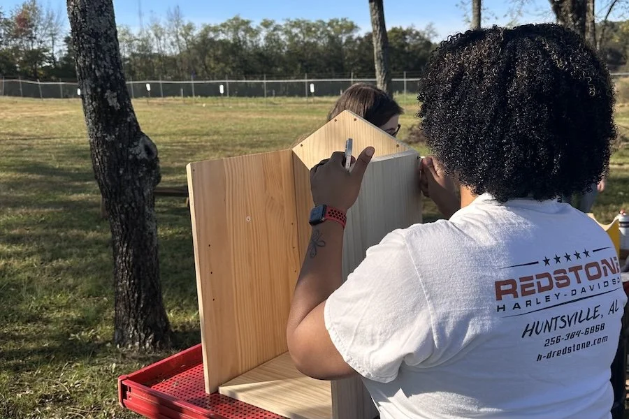 Volunteers Spend Their Saturday Building a New Little Free Pantry