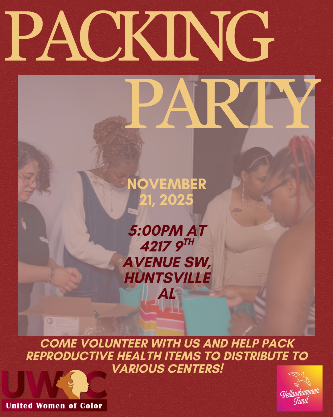 UWOC and YHF Packing Party