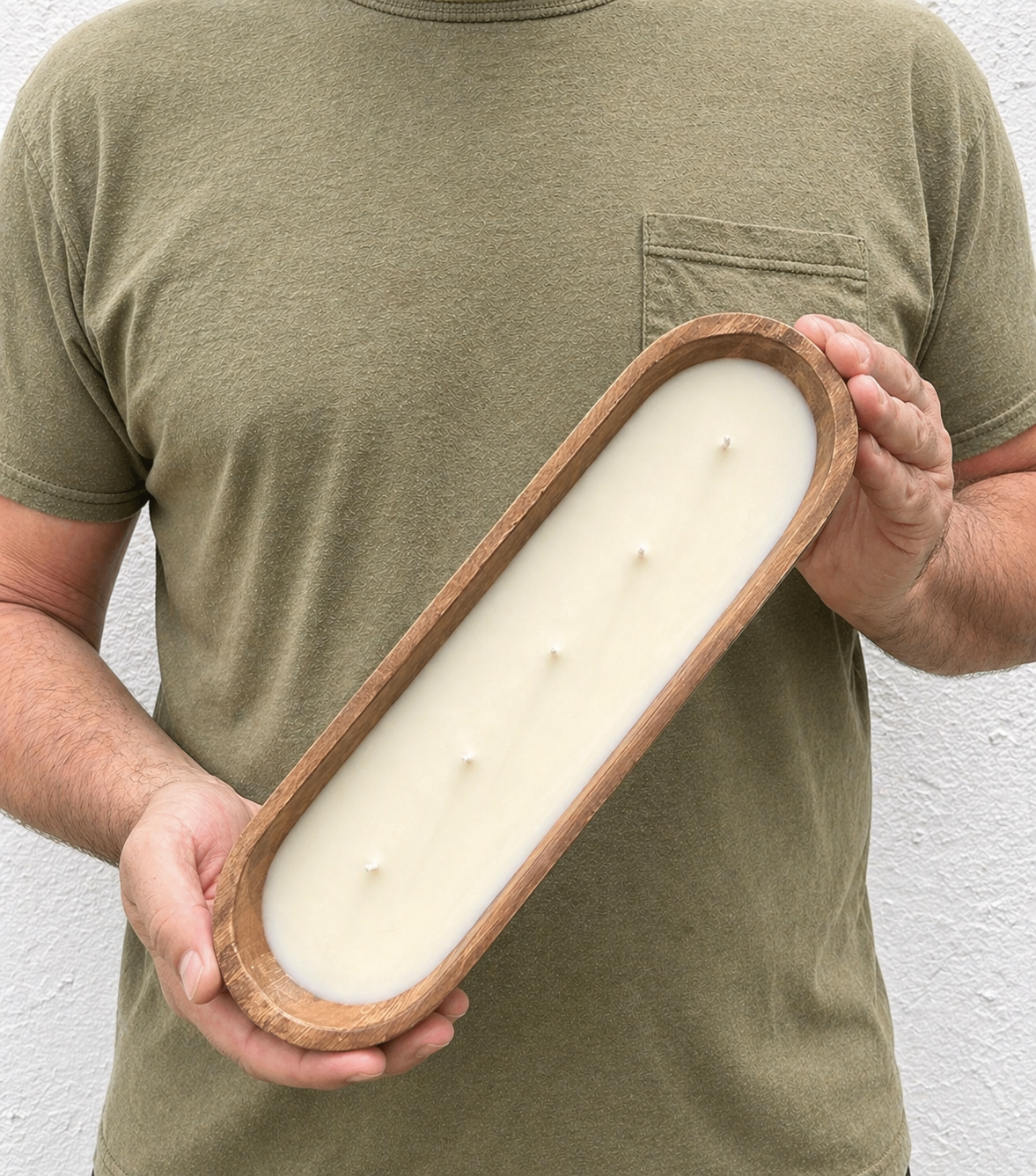 The Longboard Oval Dough Bowl Candle