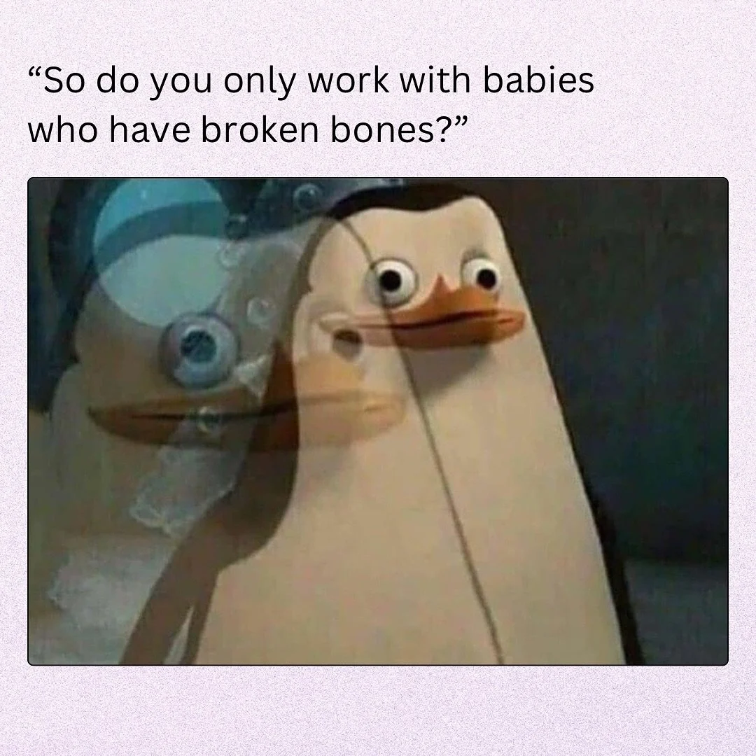 I wish I could say this was a rare question 😅

Pediatric PT isn&rsquo;t just for injuries. In fact, most of the kiddos I work with haven&rsquo;t had any kind of trauma or fracture. We support babies and toddlers with things like: ✨ torticollis &amp;
