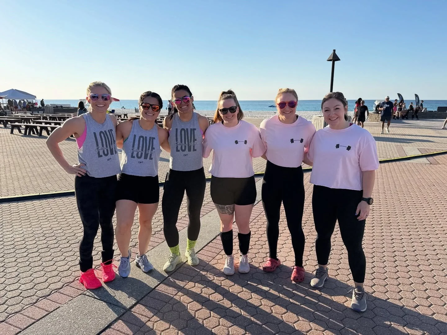 Six Athletes. RX Division. Pensacola Beach brawl. Let’s Go.