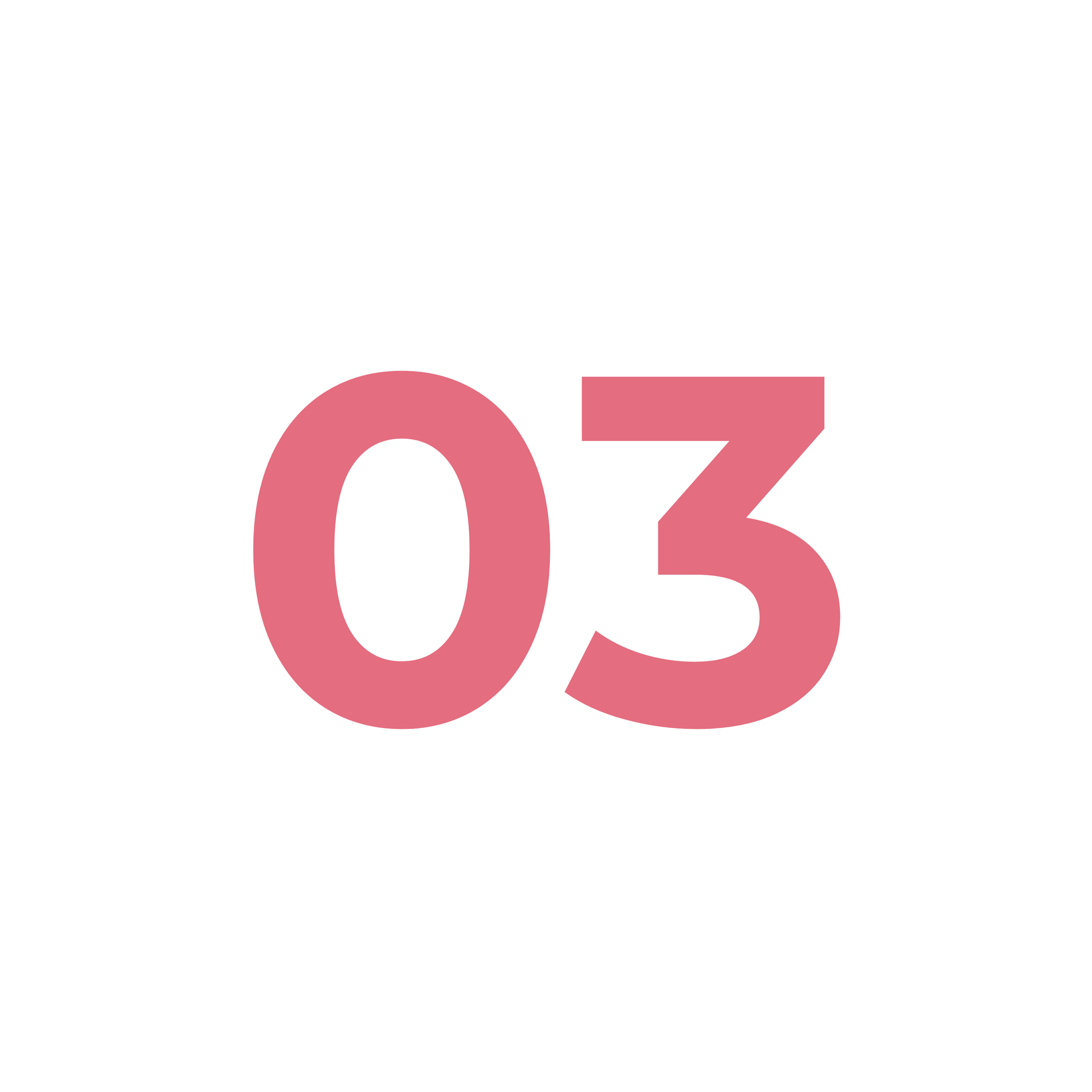 A countdown timer screen showing the number 03 in red font on a black background.