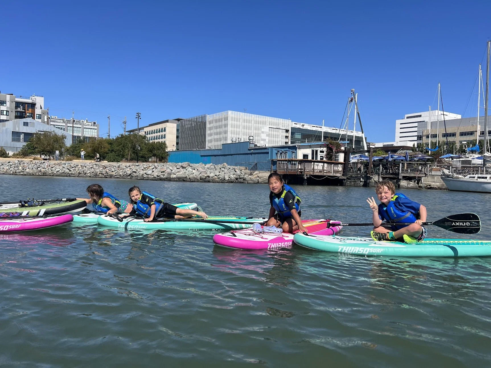 Beginner Paddleboard Camp for Kids in San Francisco