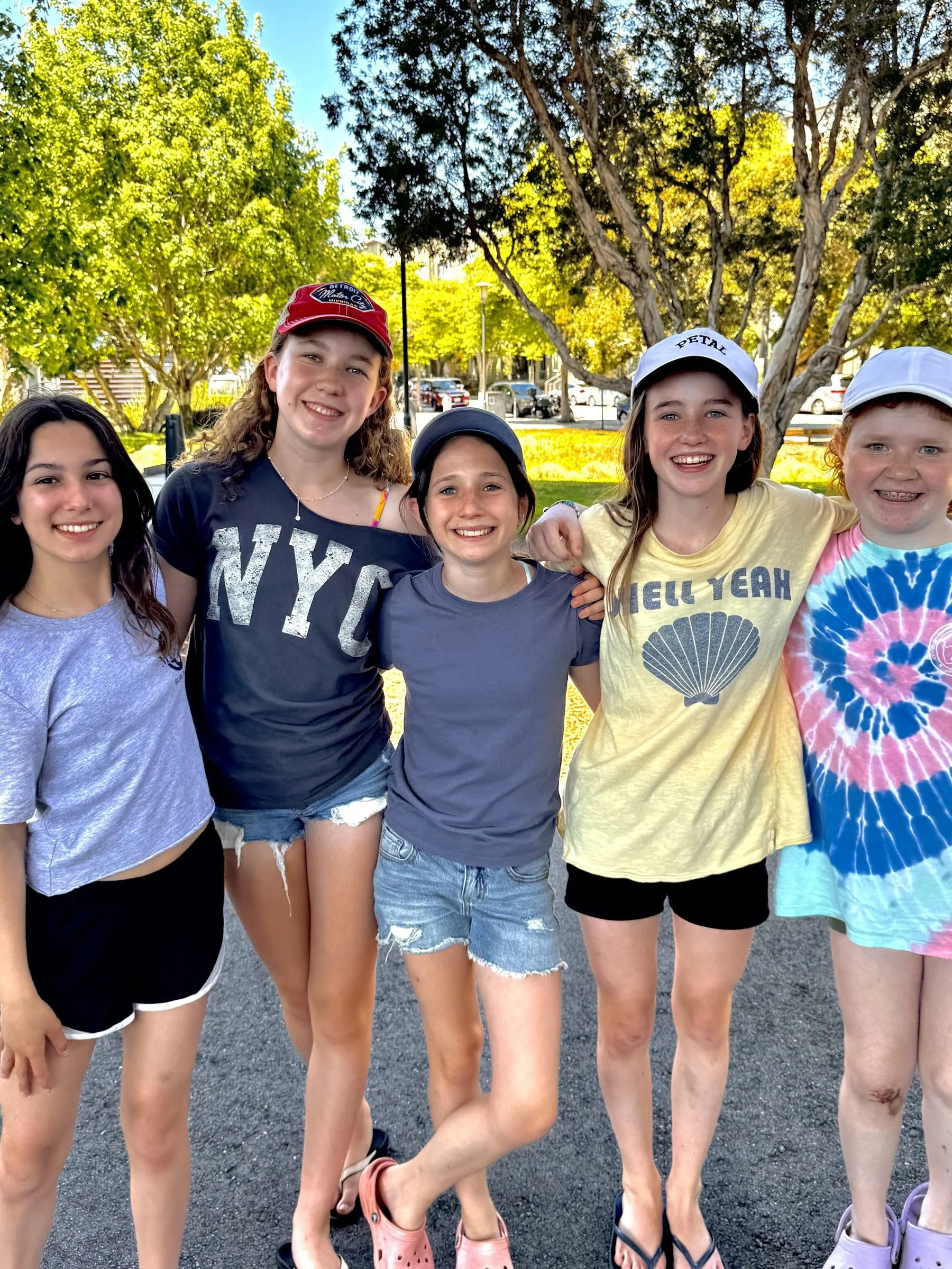 Campers on the Park-to-Park Adventure Camp in San Francisco