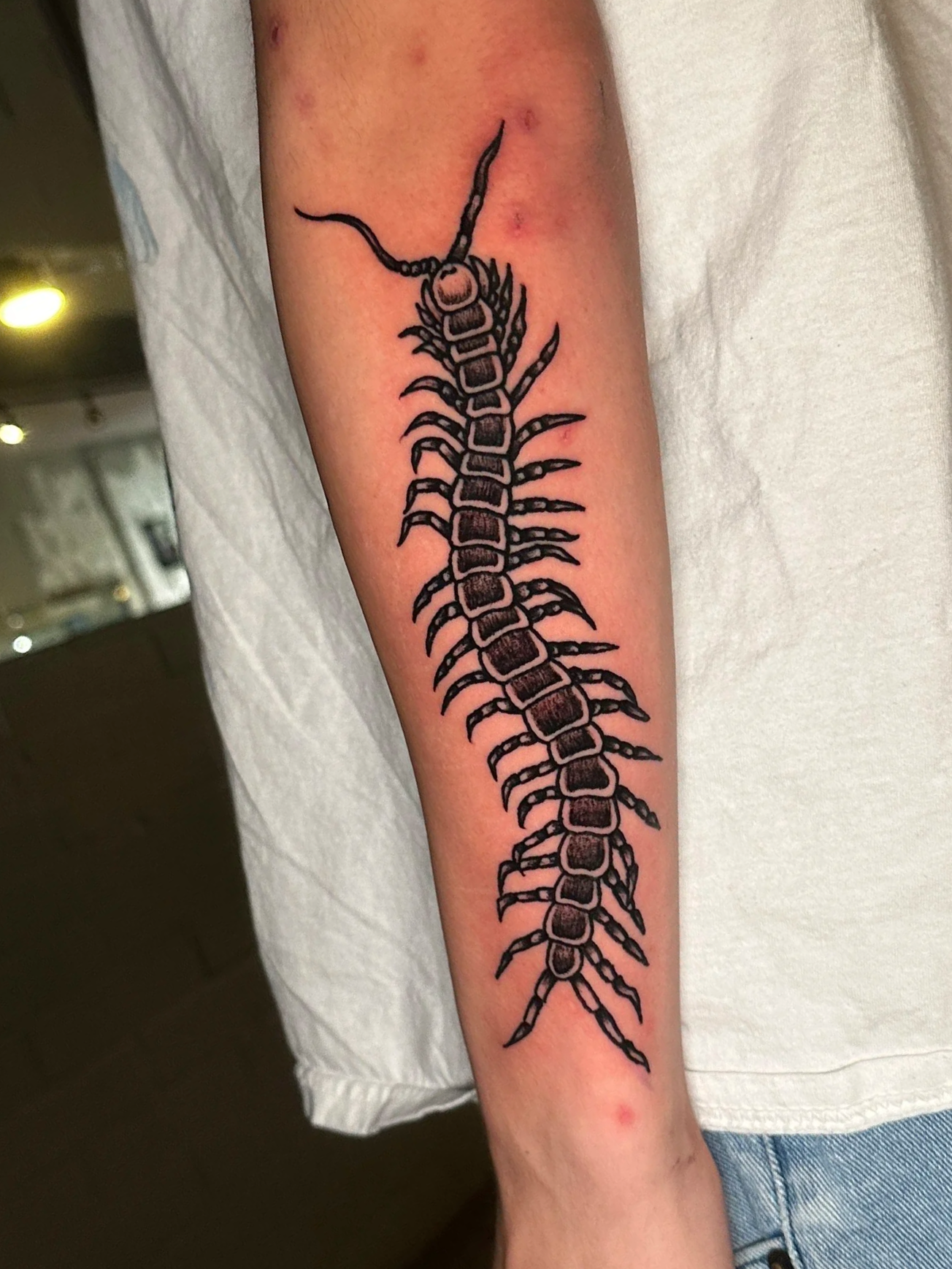Tattoo of a centipede
