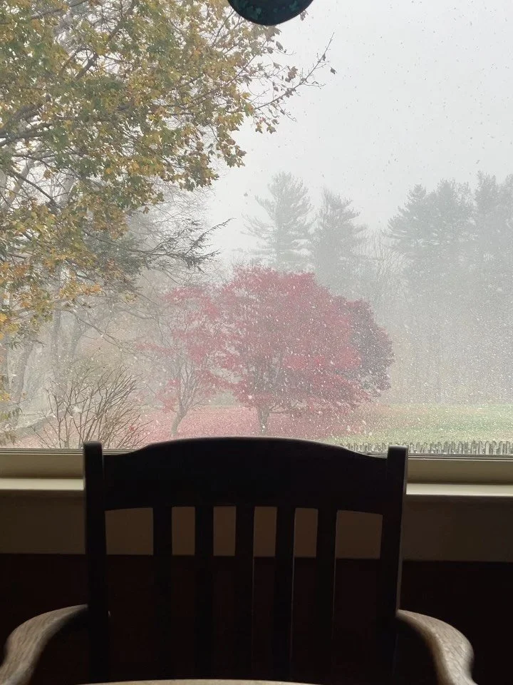 A post of gratitude for our shift from Massachusetts to Connecticut! In addition to experiencing the first snow of the winter, we got to visit the exceptional @therealjoefay to do deli, conversation and shopping before hitting @whitlocksbookbarn to s