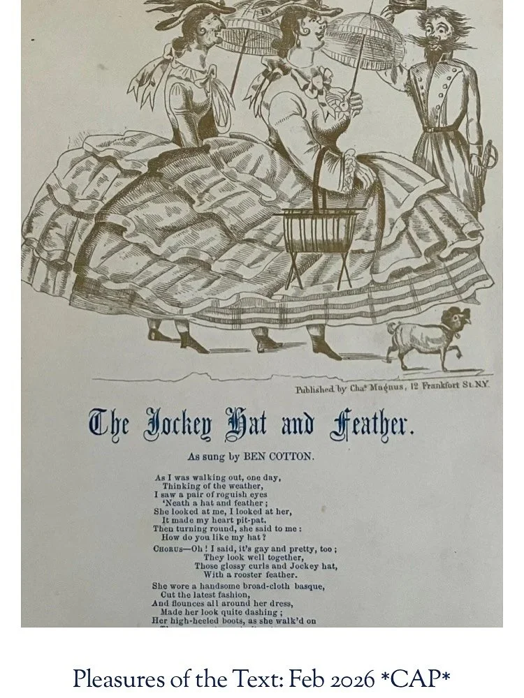 It&rsquo;s February, and our latest list is up on the website. The Pleasures of the Text draws together ten items that speak to the joy books provide us, and the way they draw us together. From early erotic books, to aesthetic bindings and illustrati