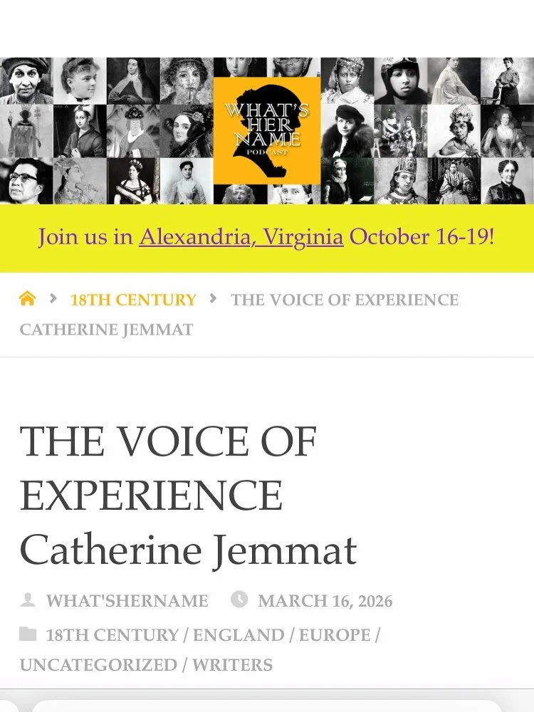 A deep and resounding thank you to @whatshernamepodcast for welcoming our co-founder Miranda Garno Rossa back onto their show to discuss a genre and a hero in which she and our shop are personally and professionally invested. Here&rsquo;s to Catherin