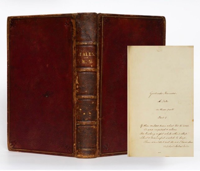 Catalogue 1 Highlight
Item 40: Gertrude Manvers [with] My Wife (1829; 1831; 1833).

A pair of unpublished, fair copy manuscript novels by an anonymous woman, the first text is an overt act of allyship and representation while the second is a feminist