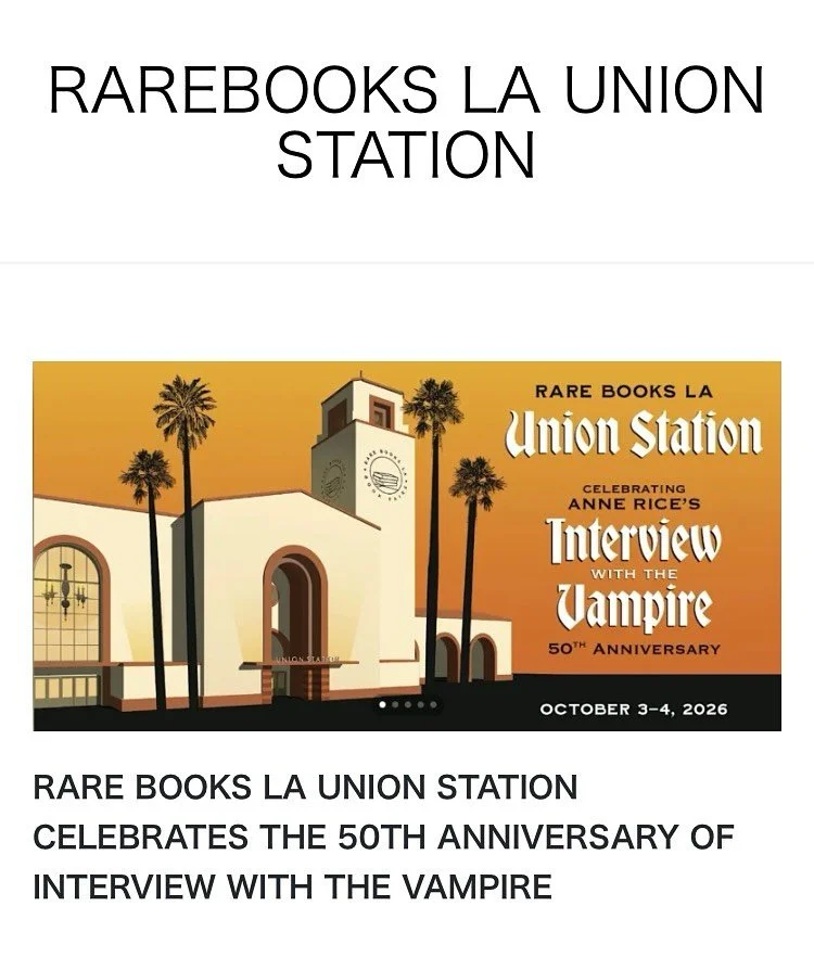 This weekend, we look forward to joining our colleagues at @rarebooksla, where we will hunt for new inventory and participate in Saturday&rsquo;s lineup of cultural events.

Marginalia co-founder Miranda Garno Rossa will be sharing her work on the wo