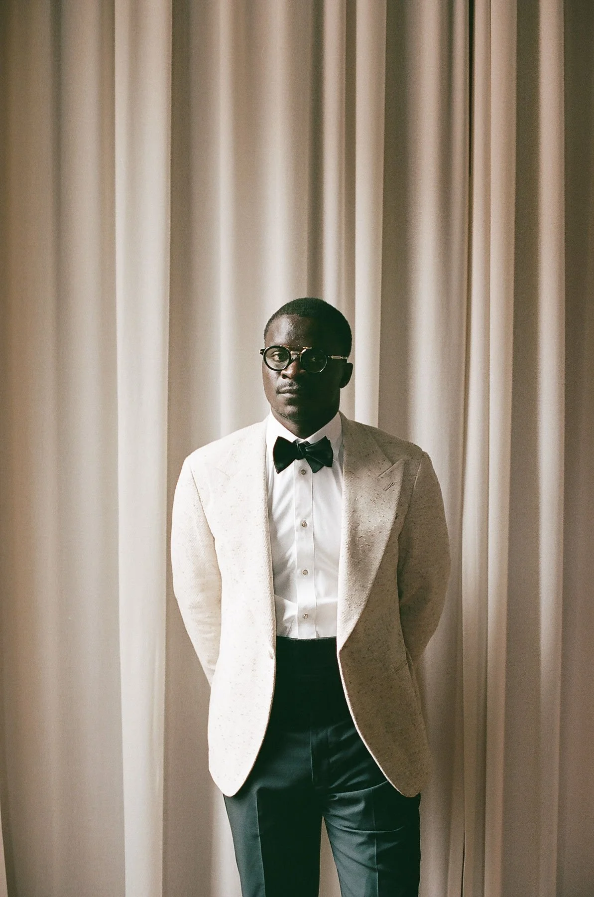 Seringe Mbaye of Dakar restaurant dressed in a Kilby tuxedo to win World's 50 Best "Best Restaurant of South USA 2026" and "Number 4 Restaurant in North America"