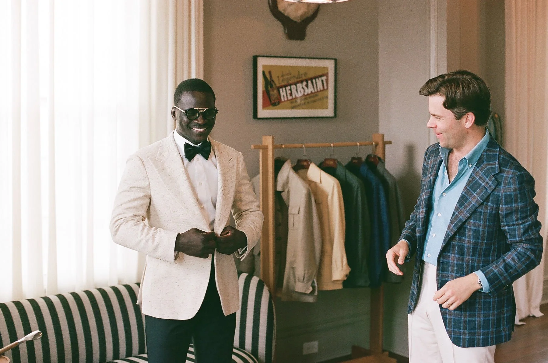 Seringe Mbaye of Dakar restaurant dressed in a Kilby tuxedo to win World's 50 Best "Best Restaurant of South USA 2026" and "Number 4 Restaurant in North America"
