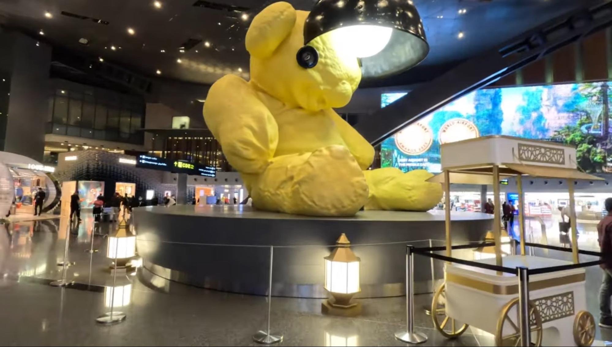 The Big Teddy Bear at Hamad International Airport - © AviationWithKrish.com 2023