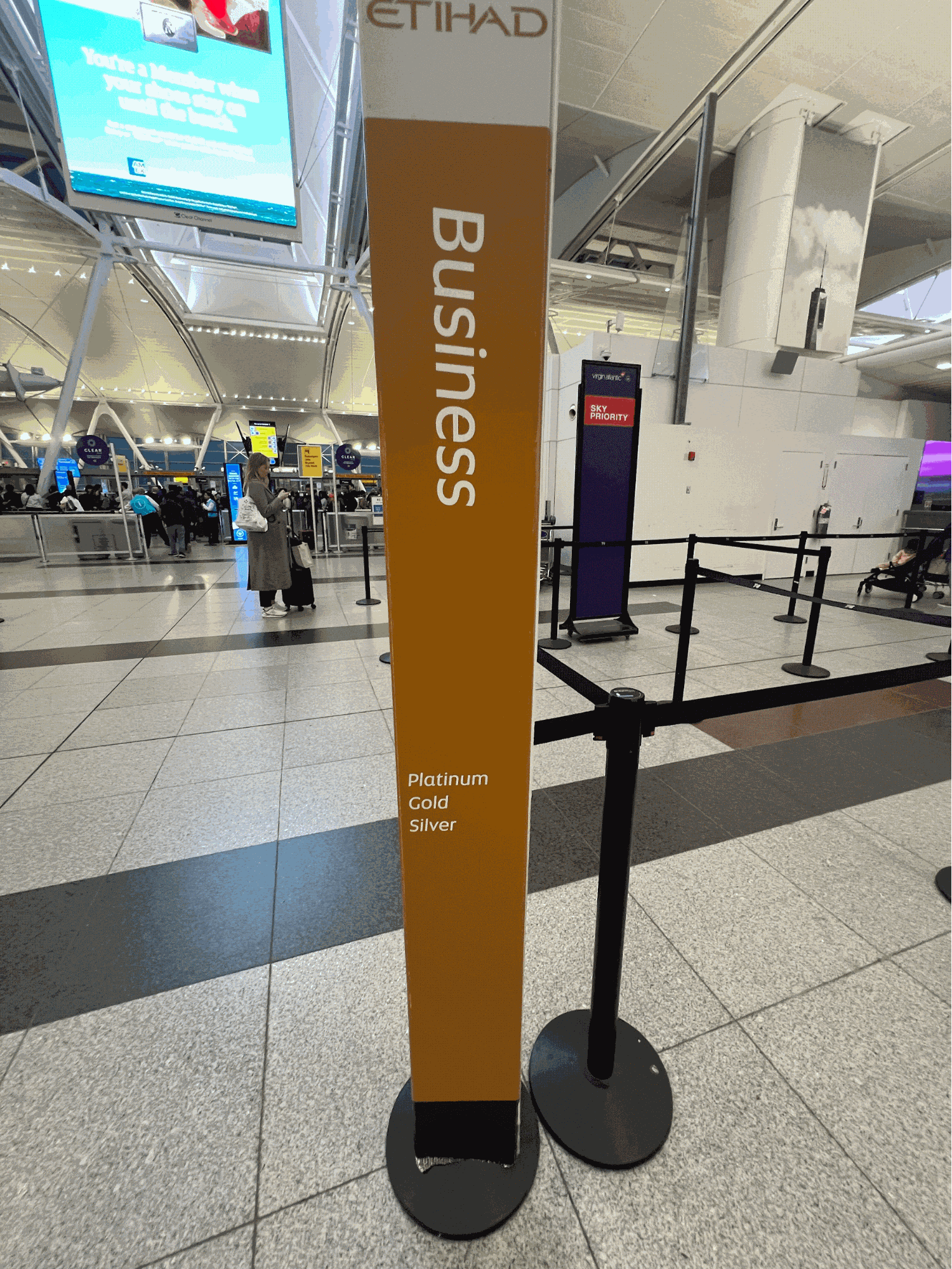 Business Class Check-In at JFK - © AviationWithKrish.com