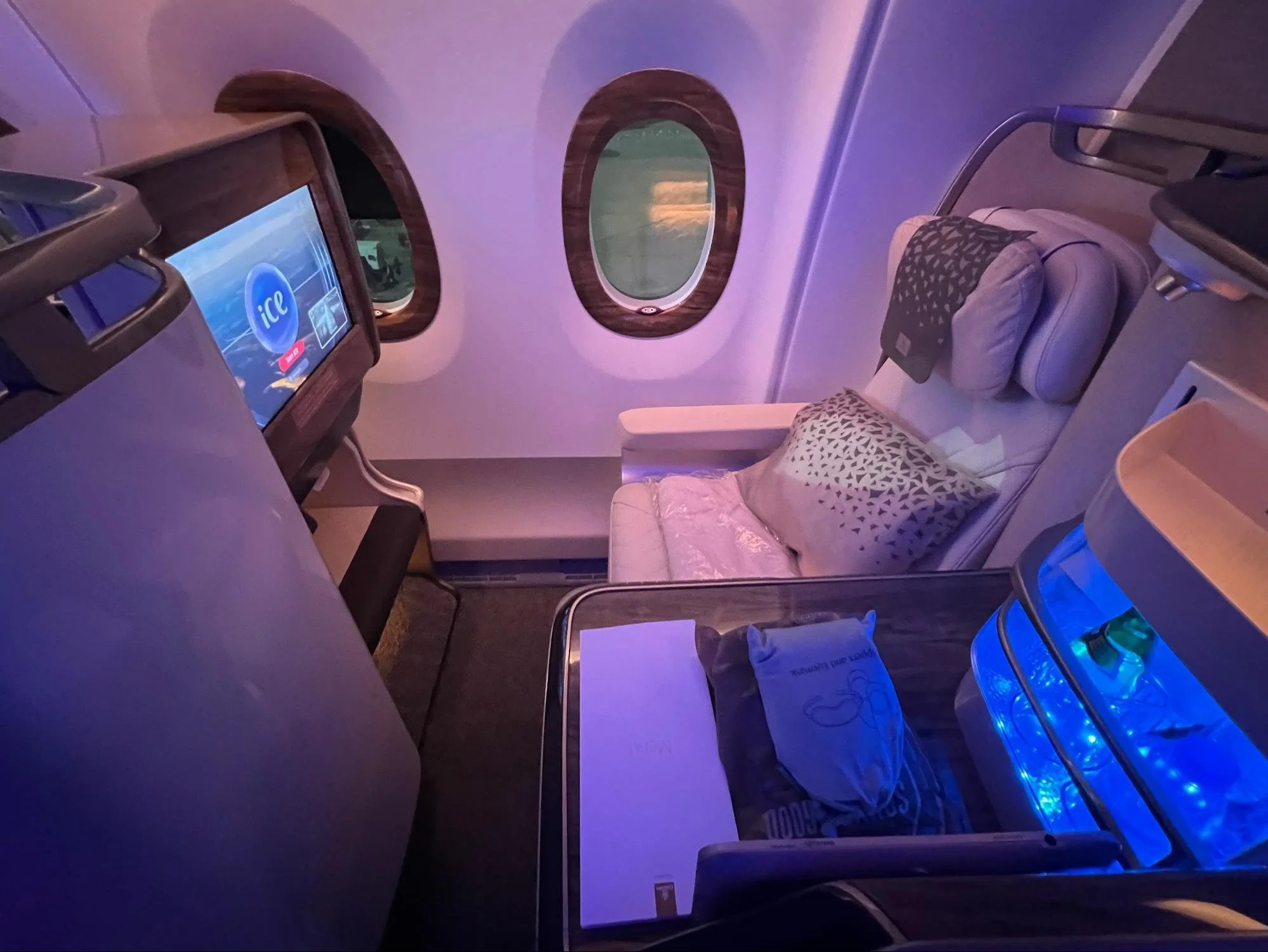 Emirates Spacious A350-900 Business Class from Ahmedabad to Dubai