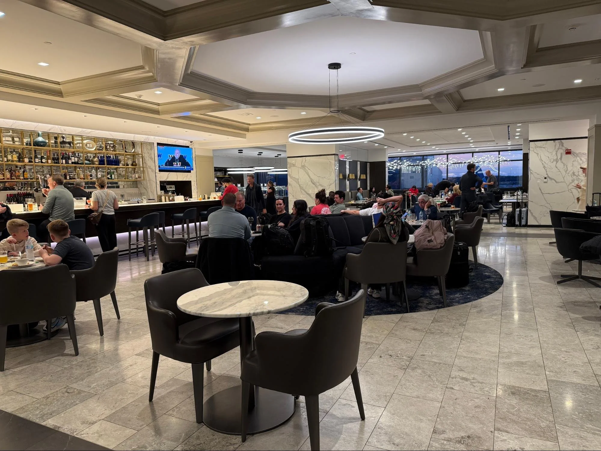 Inside United’s Polaris Lounge at Washington Dulles Airport IAD