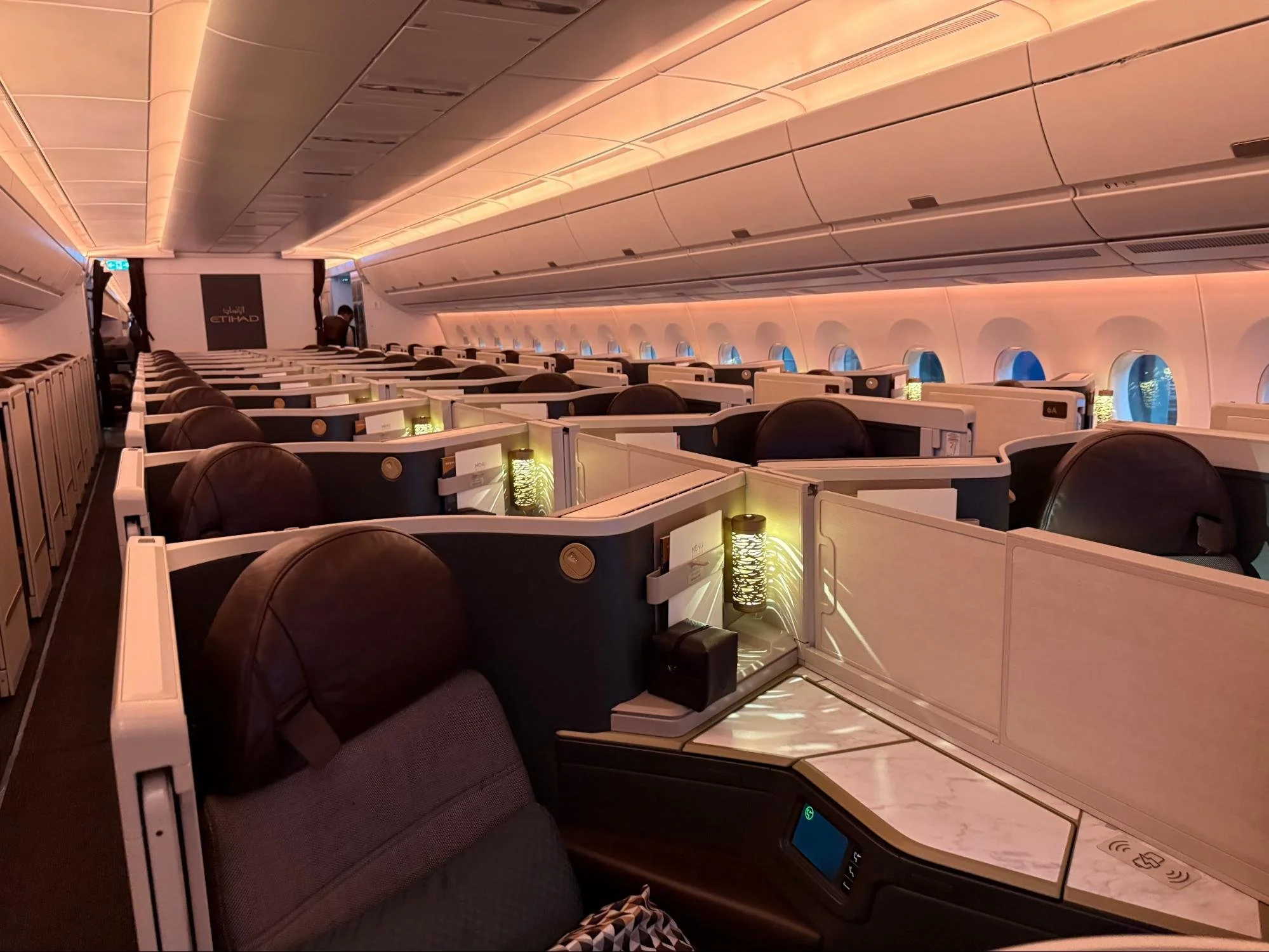 Understated Emirati Luxury: Etihad Airways A350 Business Class from Abu Dhabi to New York