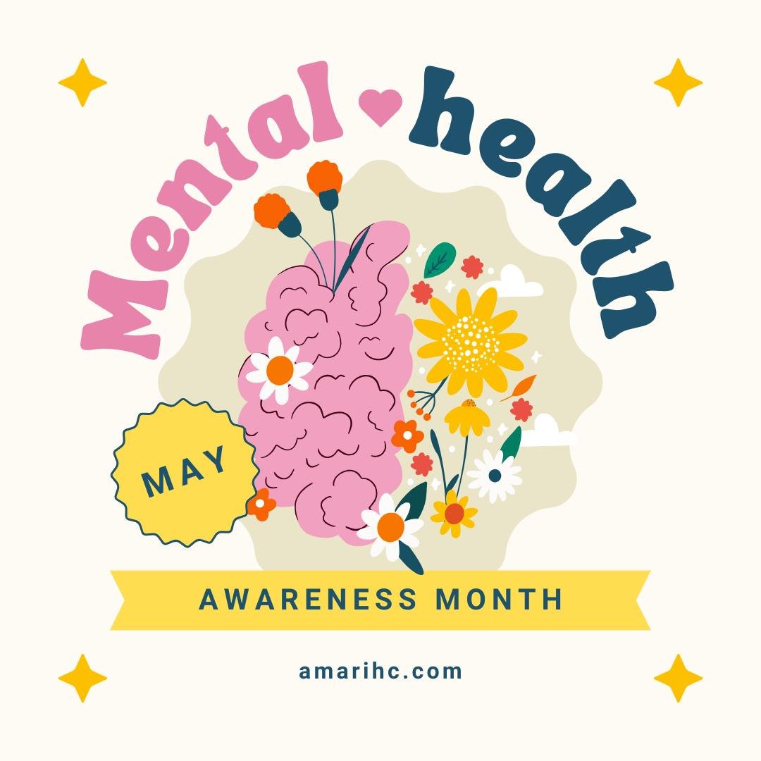💚 May is National Mental Health Awareness Month! 💚 Let's use this time to spread love, understanding, and support for mental health. Remember, it's okay not to be okay. Reach out, talk, and listen. Together, we can break the stigma and build a worl