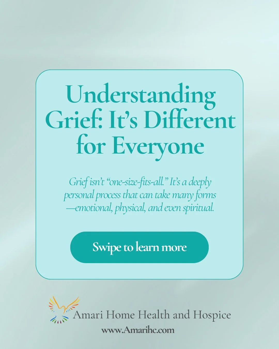 Grief is a deeply personal journey, and there&rsquo;s no &ldquo;right&rdquo; way to experience it. Whether you&rsquo;re supporting a loved one or navigating your own path, remember&mdash;you&rsquo;re not alone. 💙

At Amari Home Health &amp; Hospice,