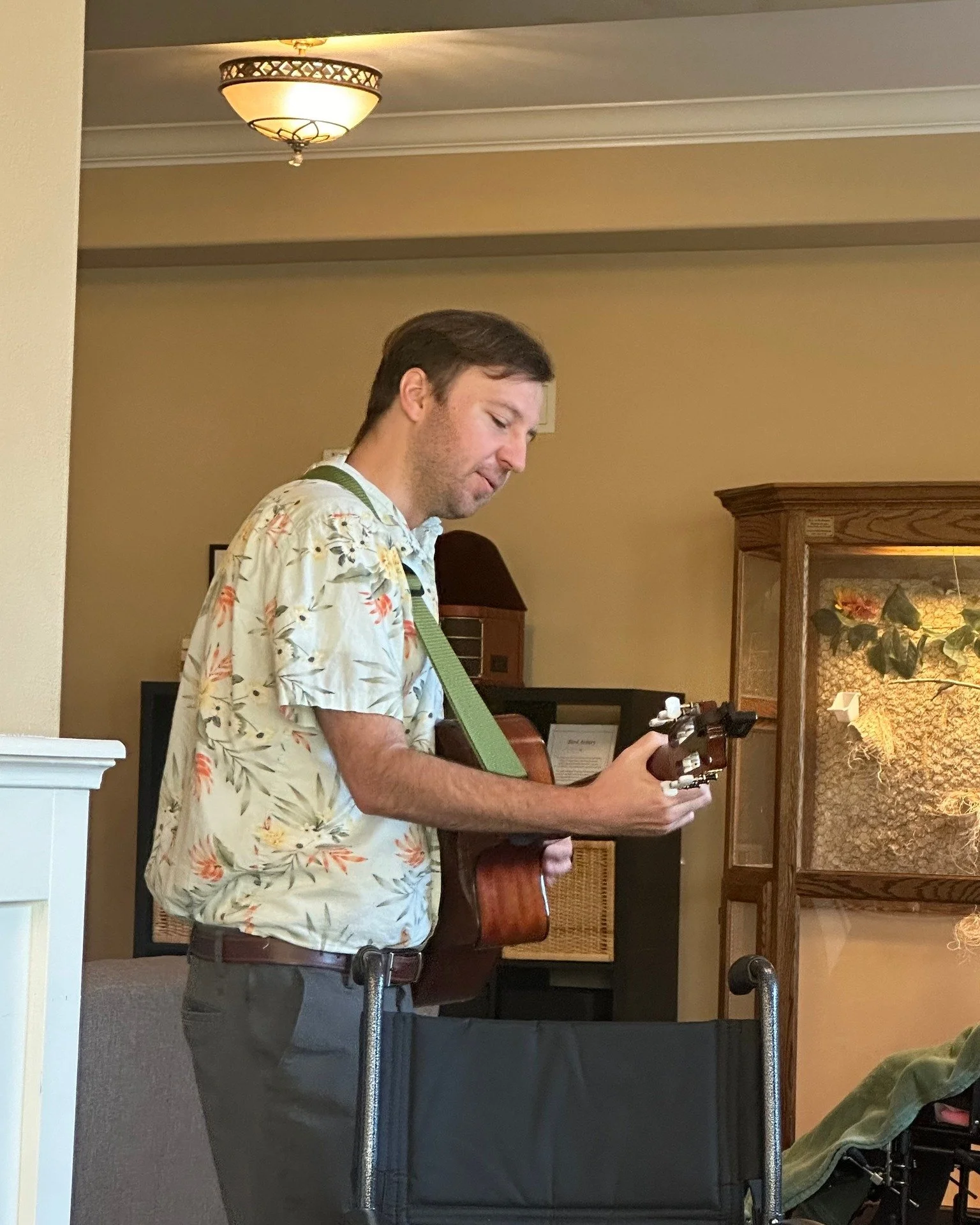 🎶✨ As part of Spiritual Care Provider Week, we&rsquo;re taking a moment to reflect on the healing power of music.

Here&rsquo;s a flashback to Matt, sharing comfort and joy through music therapy. 💙 Music has a beautiful way of reducing stress, lift