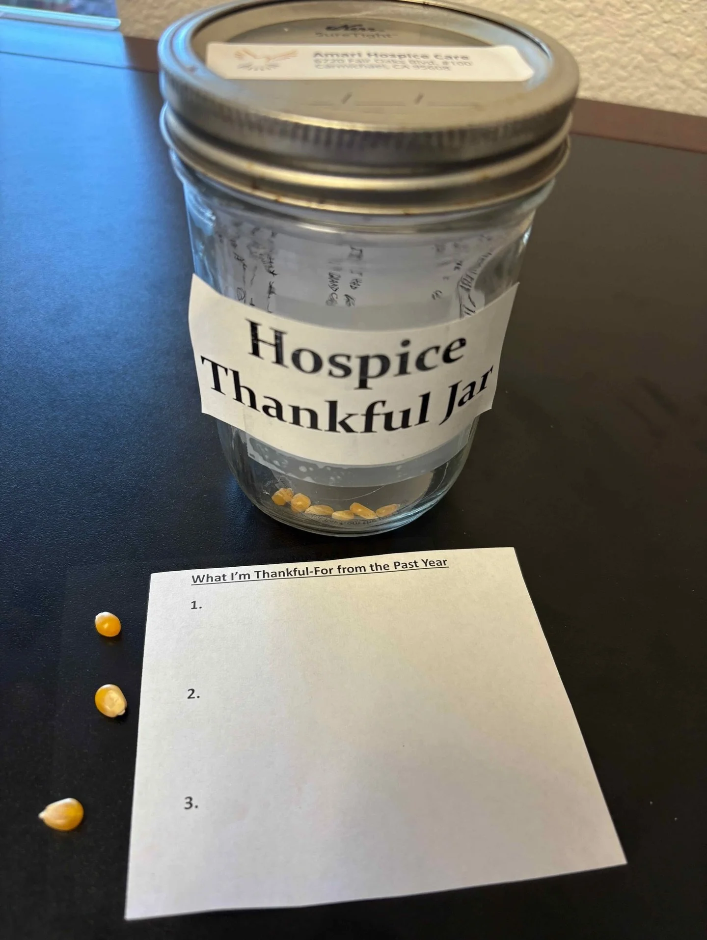 We&rsquo;re taking a moment to practice gratitude with our hospice team and the families we&rsquo;ve walked alongside this past year.🤍

Our thankful jar reminds us that even in seasons of loss there&rsquo;s always room for reflection and gratitude. 