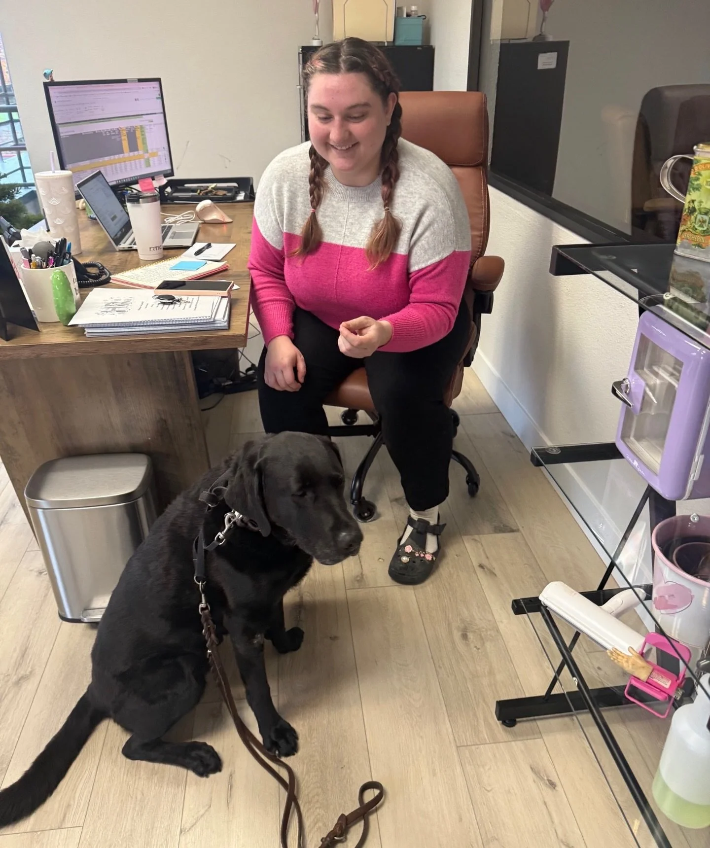 Remi has been working with our certified therapy dog for the past few months, visiting patients and facilities, and bringing comfort, connection, and plenty of smiles along the way.🤍

Here&rsquo;s a throwback on his first day-enrollment day with Cla