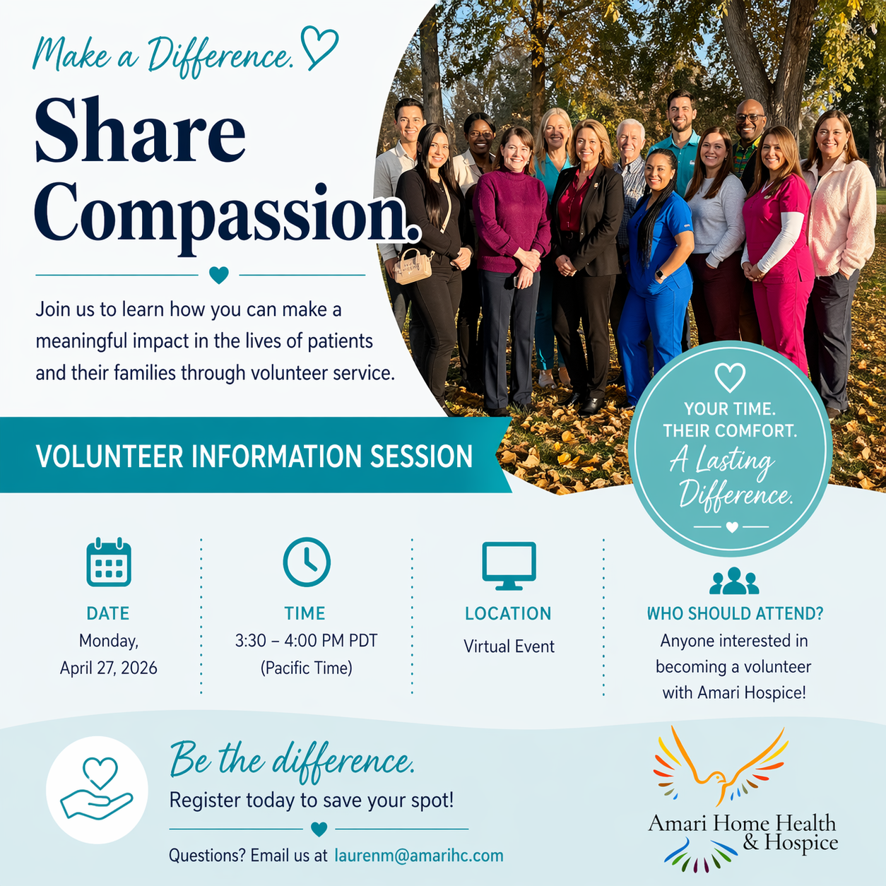 Volunteer Information Amari Hospice