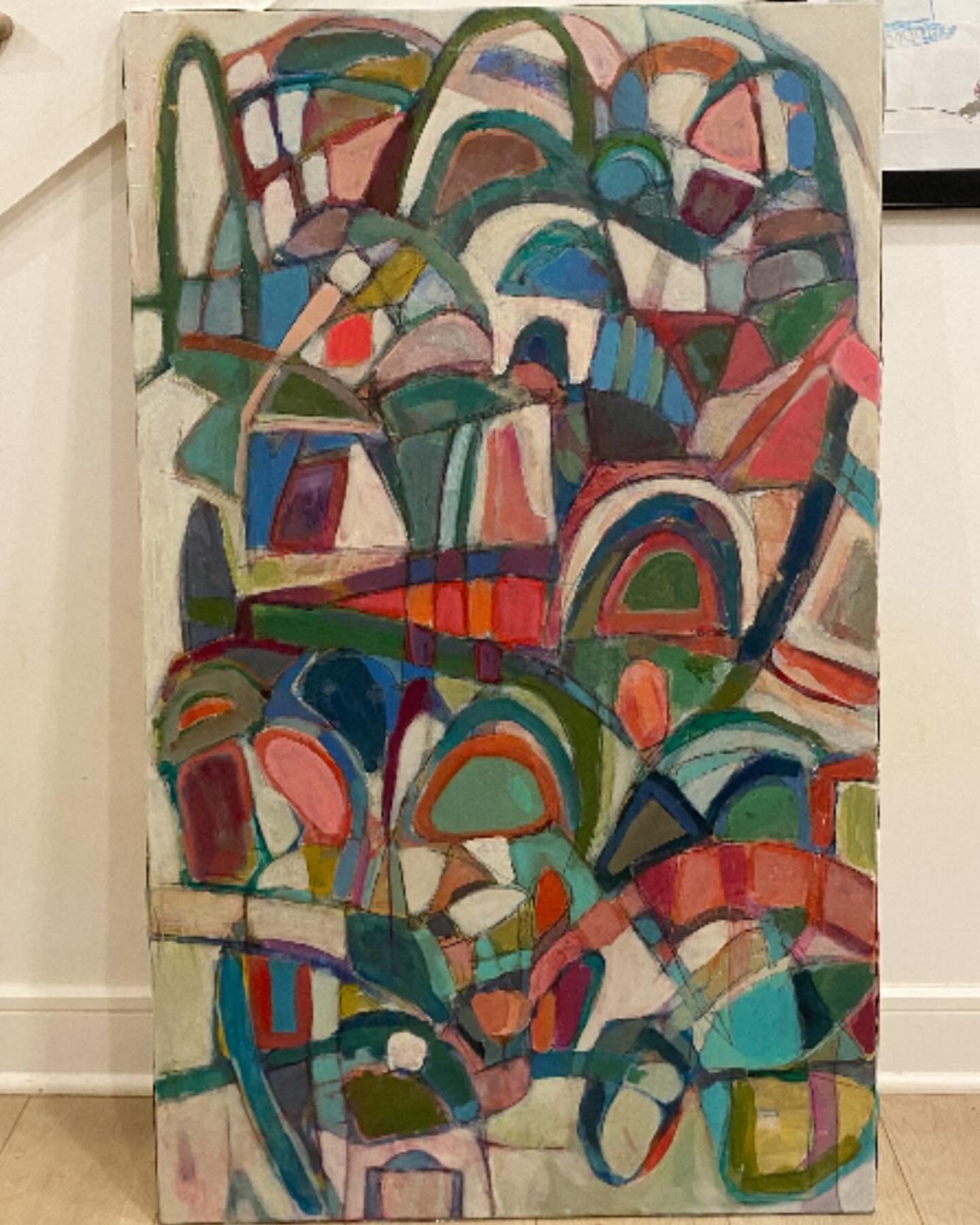 Worked on this tonight.  acrylic on canvas :)

#abstractart #contemporarypainting #contemporaryart #abstractpainting #abstractartwork #atlantaartistcollective #colorfulabstractart #artcuration #atlantaarts