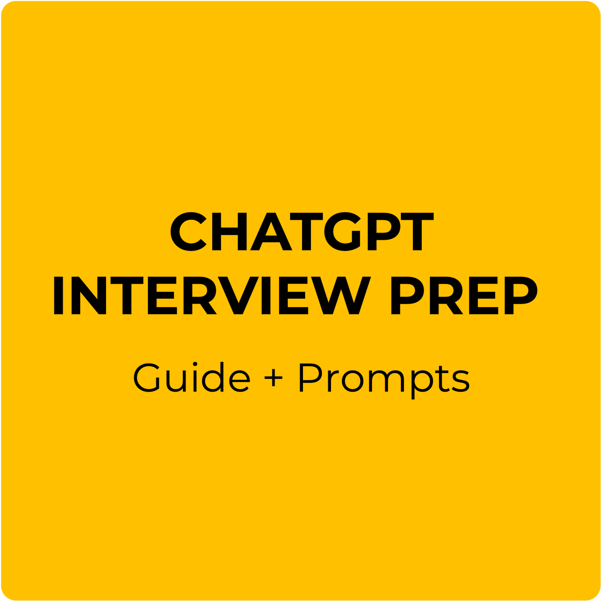 ChatGPT Interview Prep Guide
