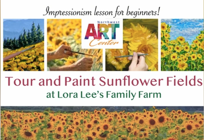 Tour & Paint Sunflower Fields with NW Art Center