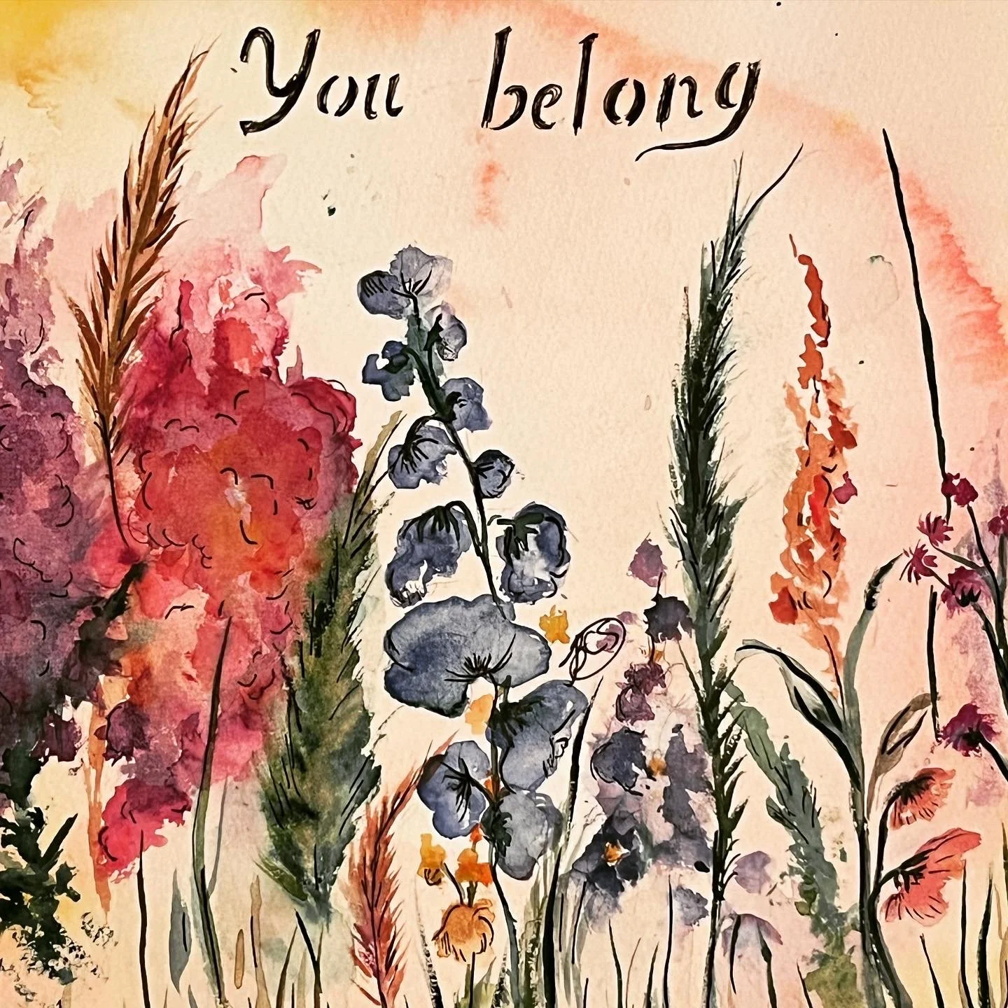 Watercolor and pen on paper