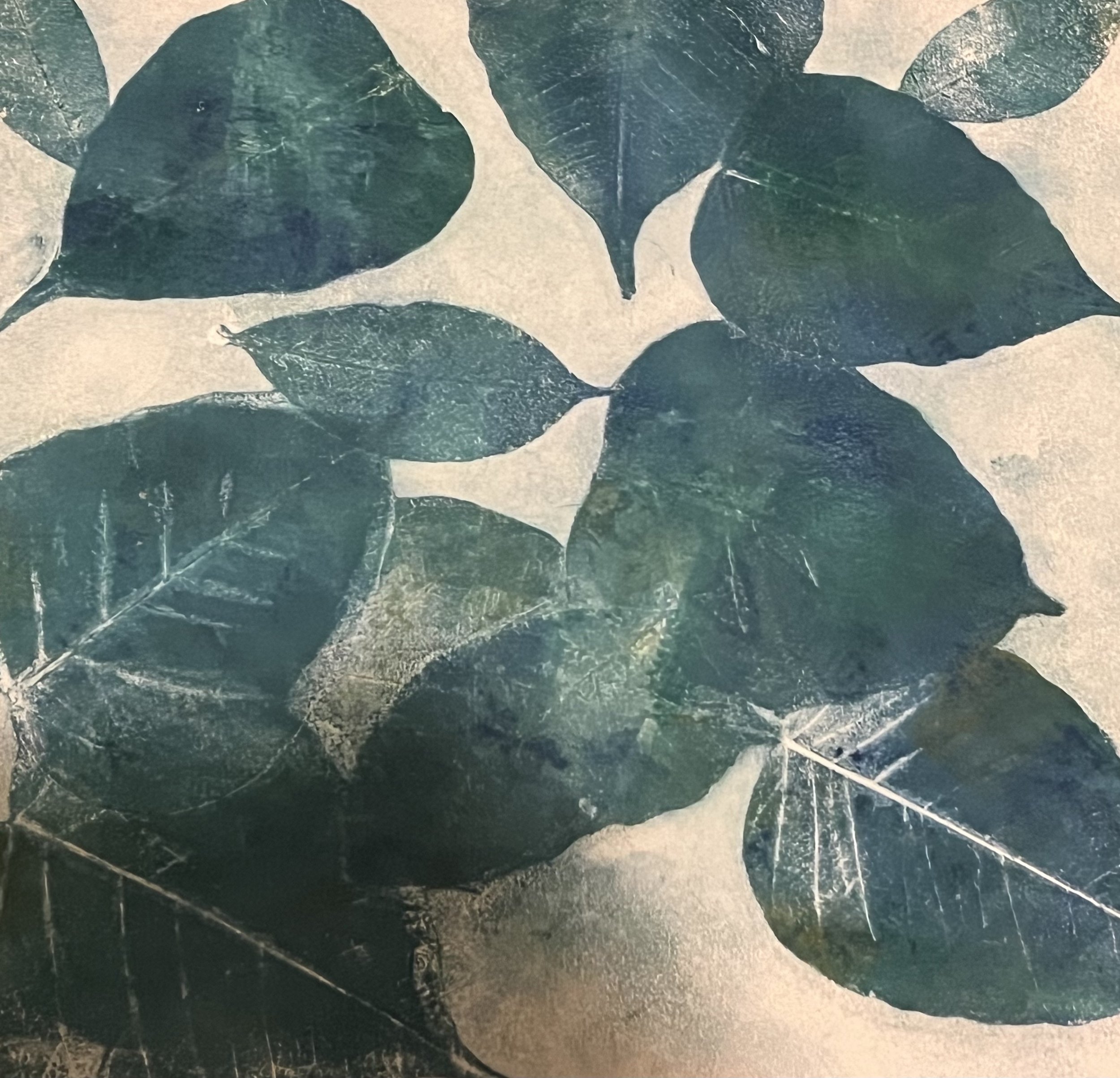 Teal Dancers| Monotype | 12 x 12" | 2023 | $175