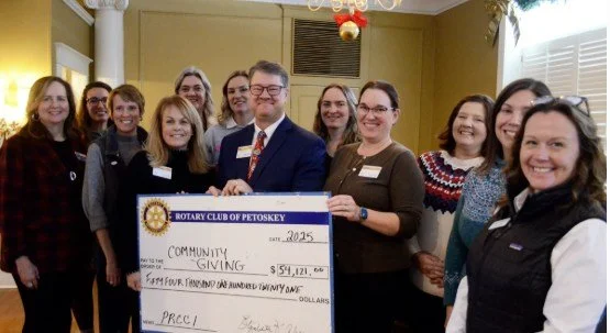 Camp Daggett is so grateful to have the support of regional Rotarians! A pavilion project included in Camp Daggett's $5 million Centennial Campaign was met with donations from Rotary Club of Petoskey ($10,000), Rotary Club of East Jordan ($2,500), an