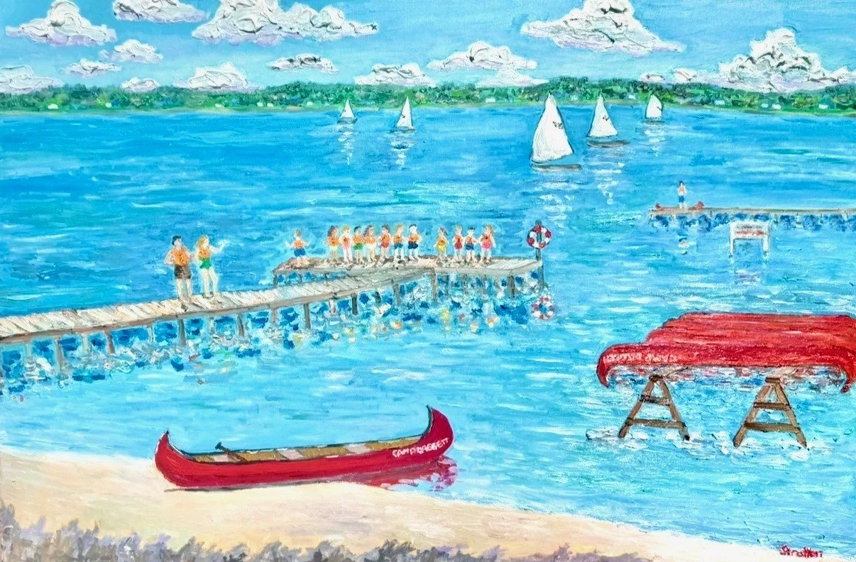Camp Daggett is beyond blessed to welcome the inspired original art of Julie Stratton, a contemporary impressionist painter from Boyne City, to the 22nd Annual Camp Daggett Golf Benefit, June 25 at Walloon Lake Country Club.

The SOLD OUT event featu