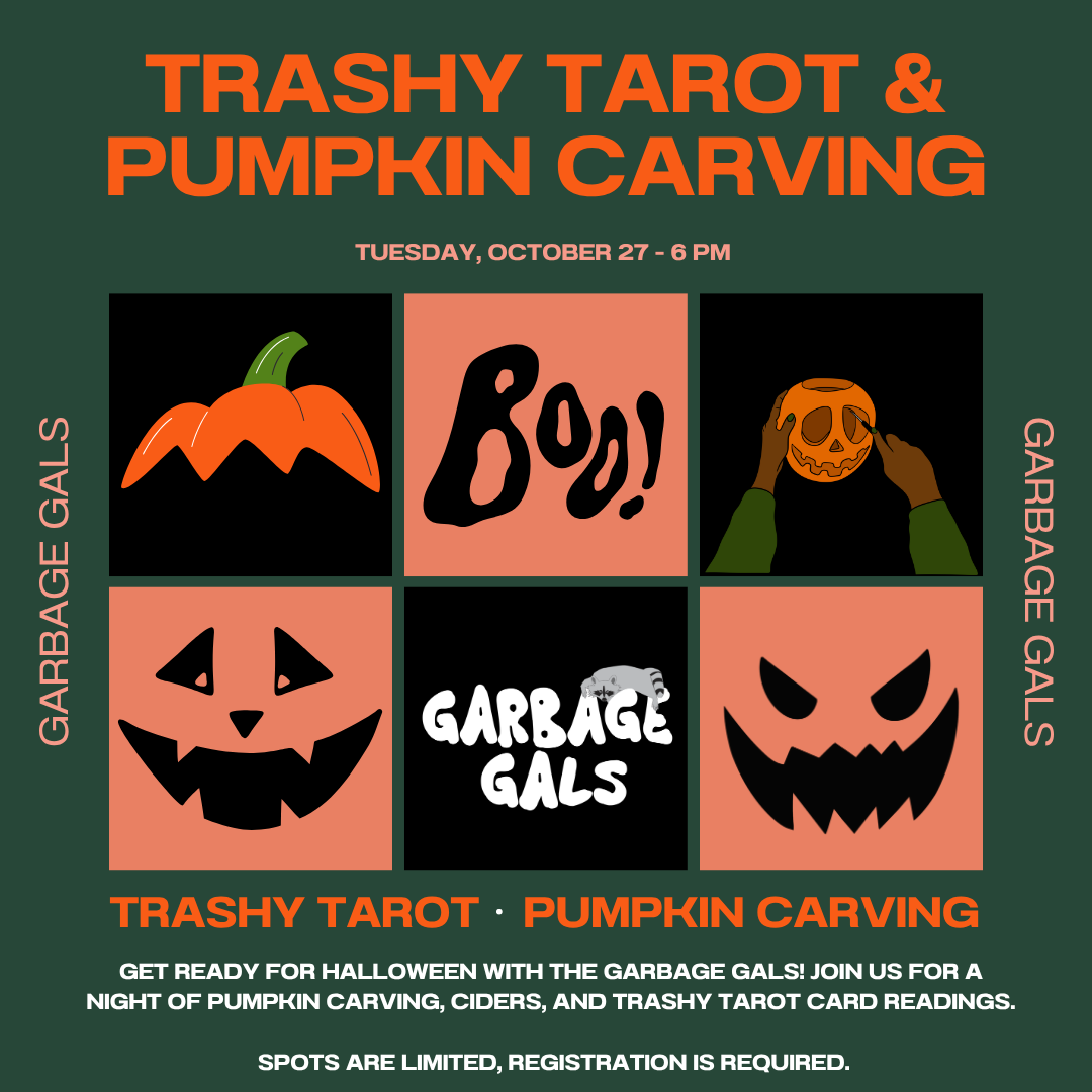 Pumpkin carving and trashy tarot readings