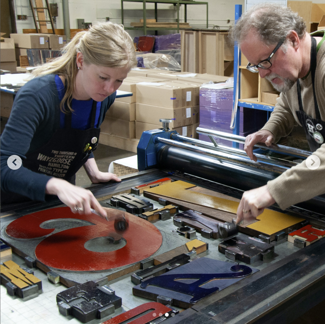 Vintage Vibes: Poster Printing with BIG Wood Type
