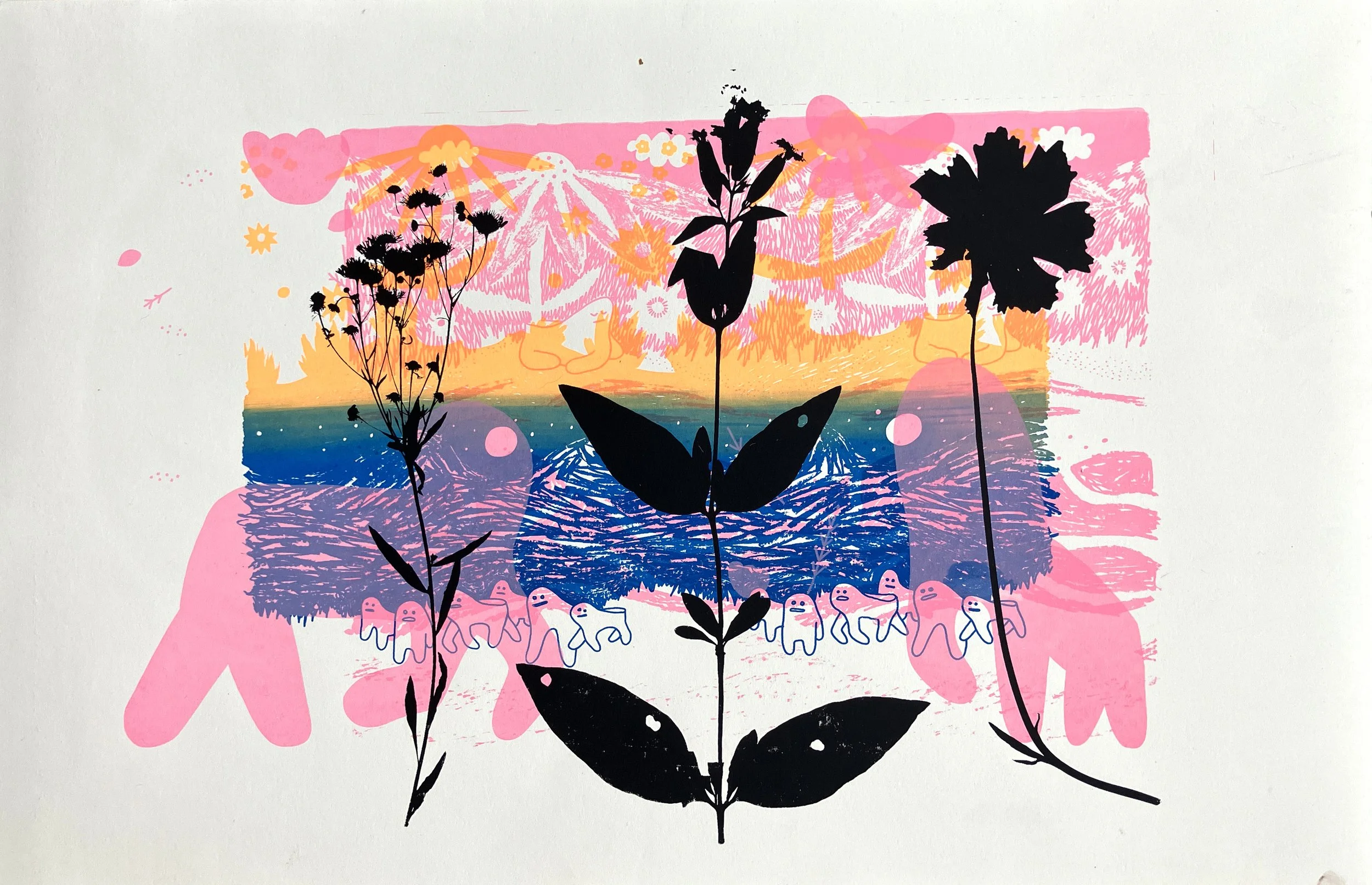 Chance Operations: It's Not a Mistake, it's a Monoprint (Print Jam with POMPOM)