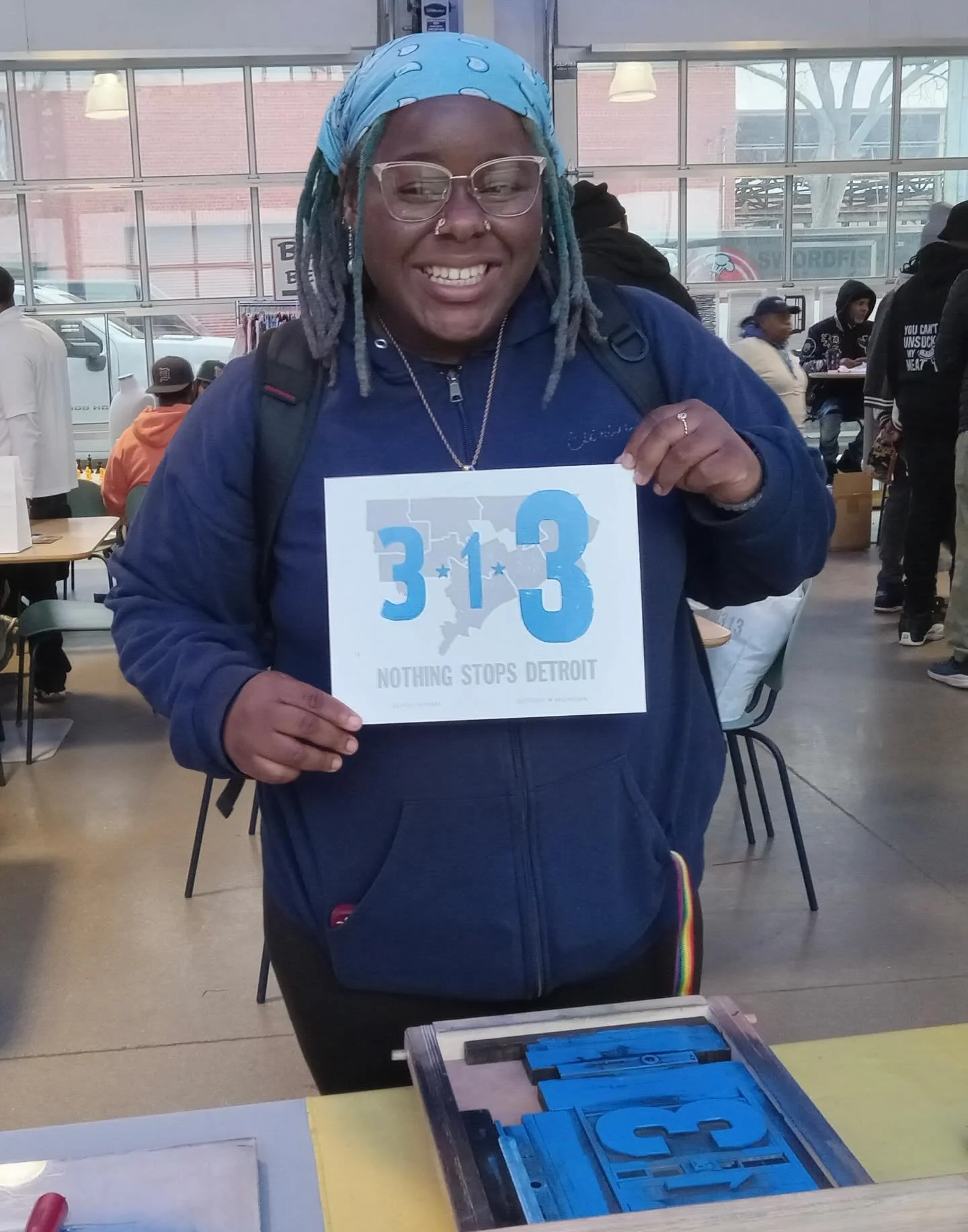 Thank you to everyone who came out to Valade Park on 313 Day for the @detroitriverfront celebration!

We had a blast popping-up and making 313 prints with the community! 

313 themed merch available in store and online!
Links in bio!

#313day #detroi