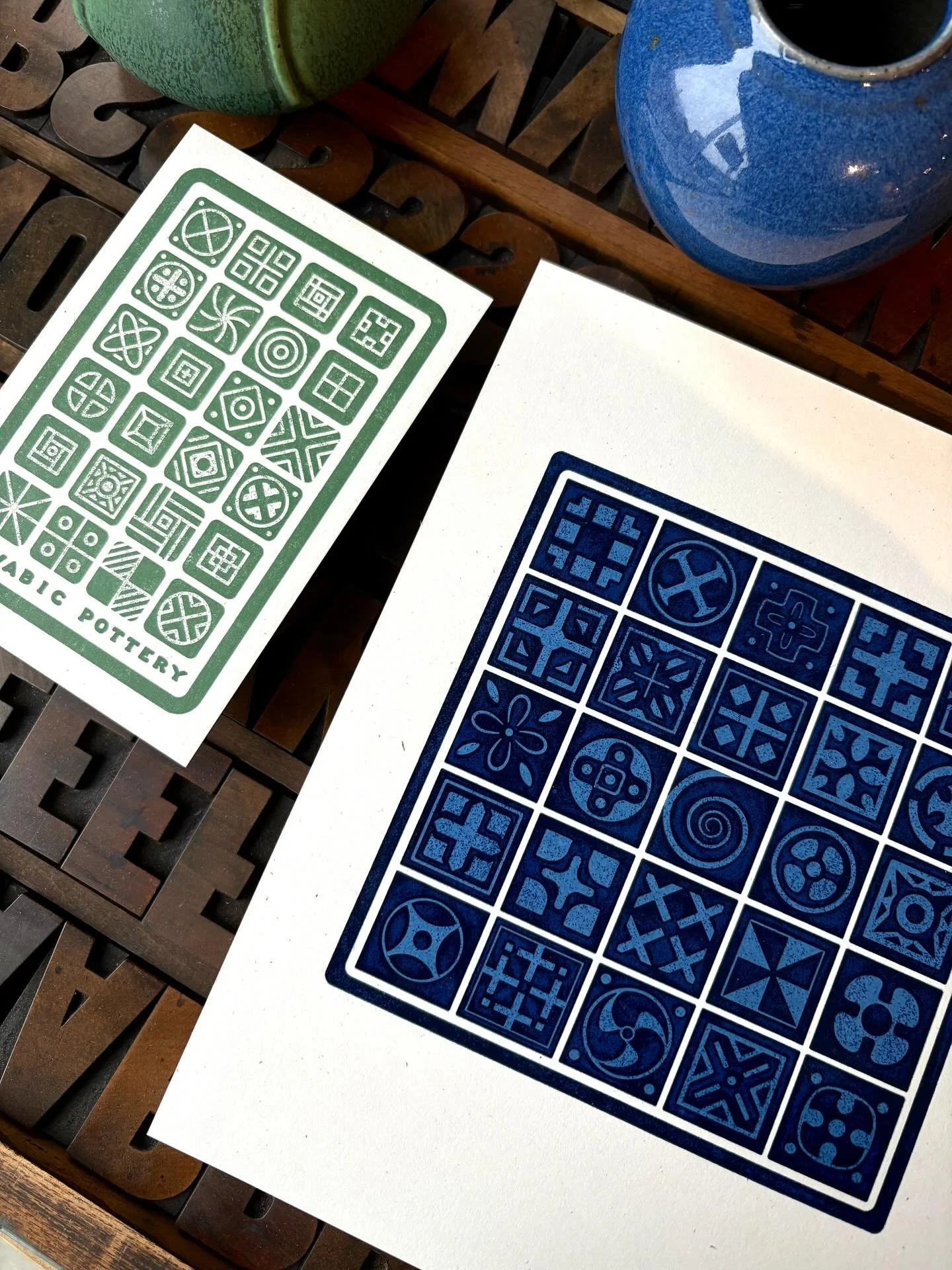 Celebrating the @nceca conference in Detroit this year, @Pewabic and Signal Return collaborated to create these incredible prints, combining ceramic design and printmaking. Find them at Pewabic or in our shop!
.
.
.
#art #ceramics #nceca #printmaking