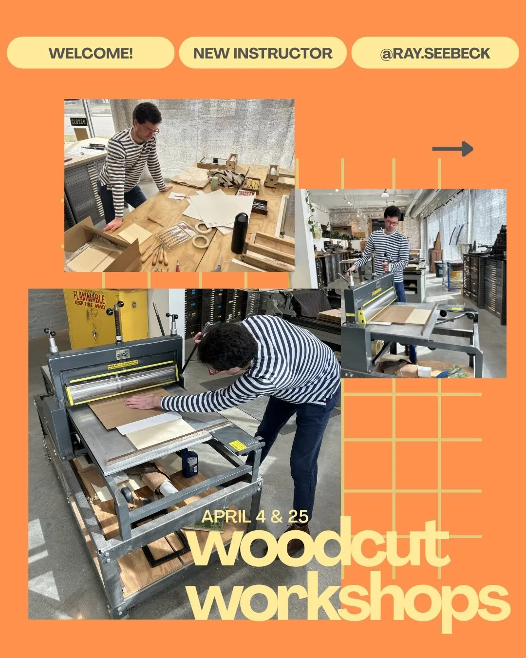 Press Check!
Join us for upcoming Woodcut Carving and Printing Workshops with Local Artist @ray.seebeck 

These Workshops are on April 4 and 25!
Open registration online at signalreturnpress.org/workshops or follow the links in bio!

#srworkshop #woo