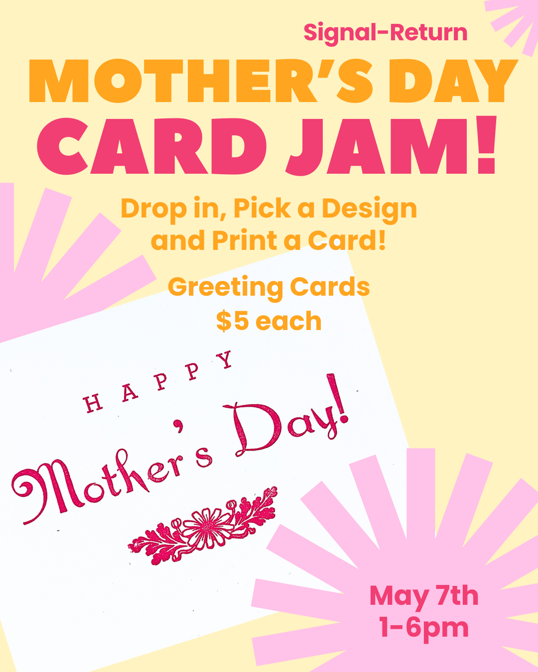 Mother’s Day Card Jam