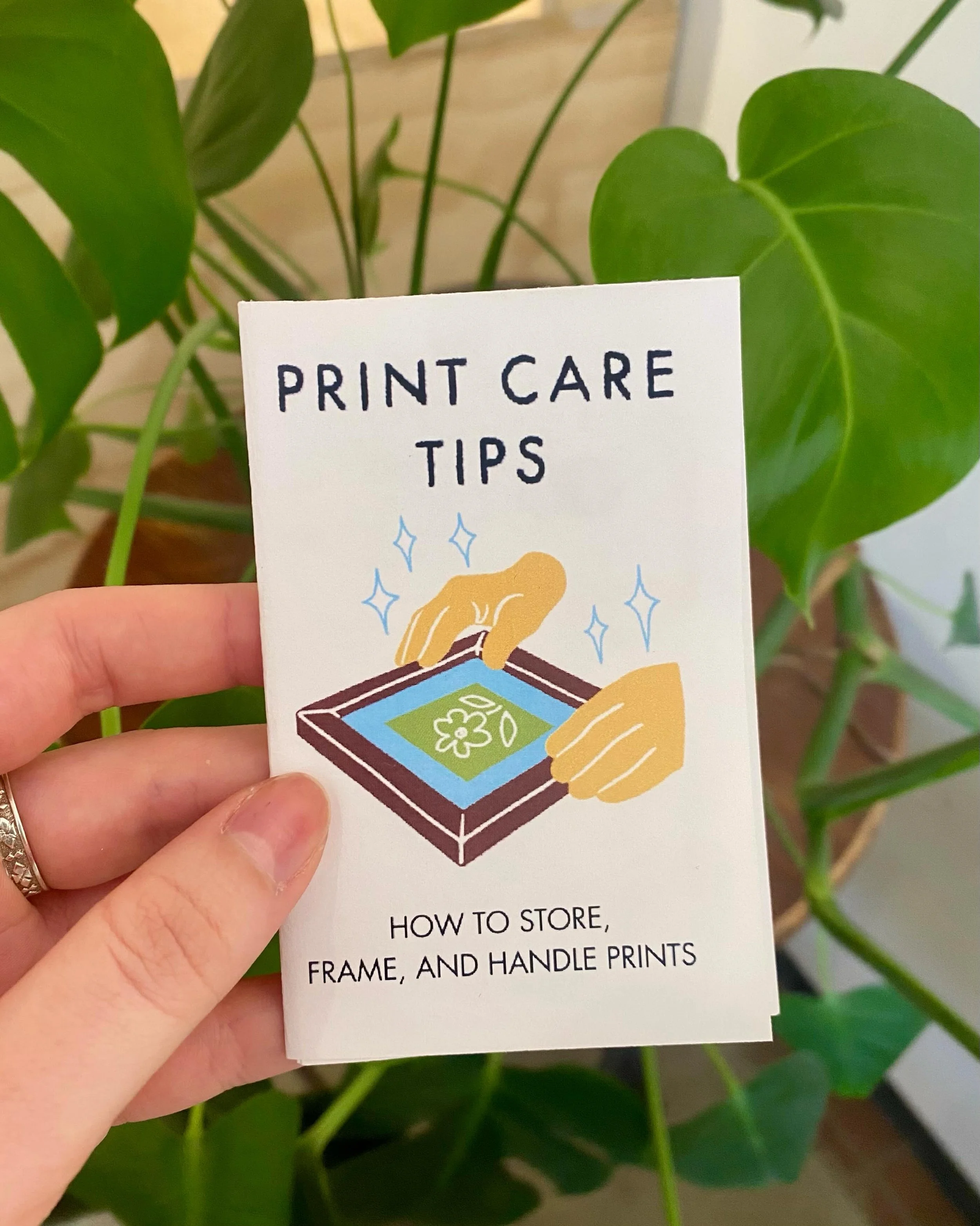 We have another free zine available to download on our Patreon! This is a one page, foldable zine that is a quick guide to caring for your prints at home. Link in bio! 🌷🌟

#printmaking #letterpress #gallery #detroit