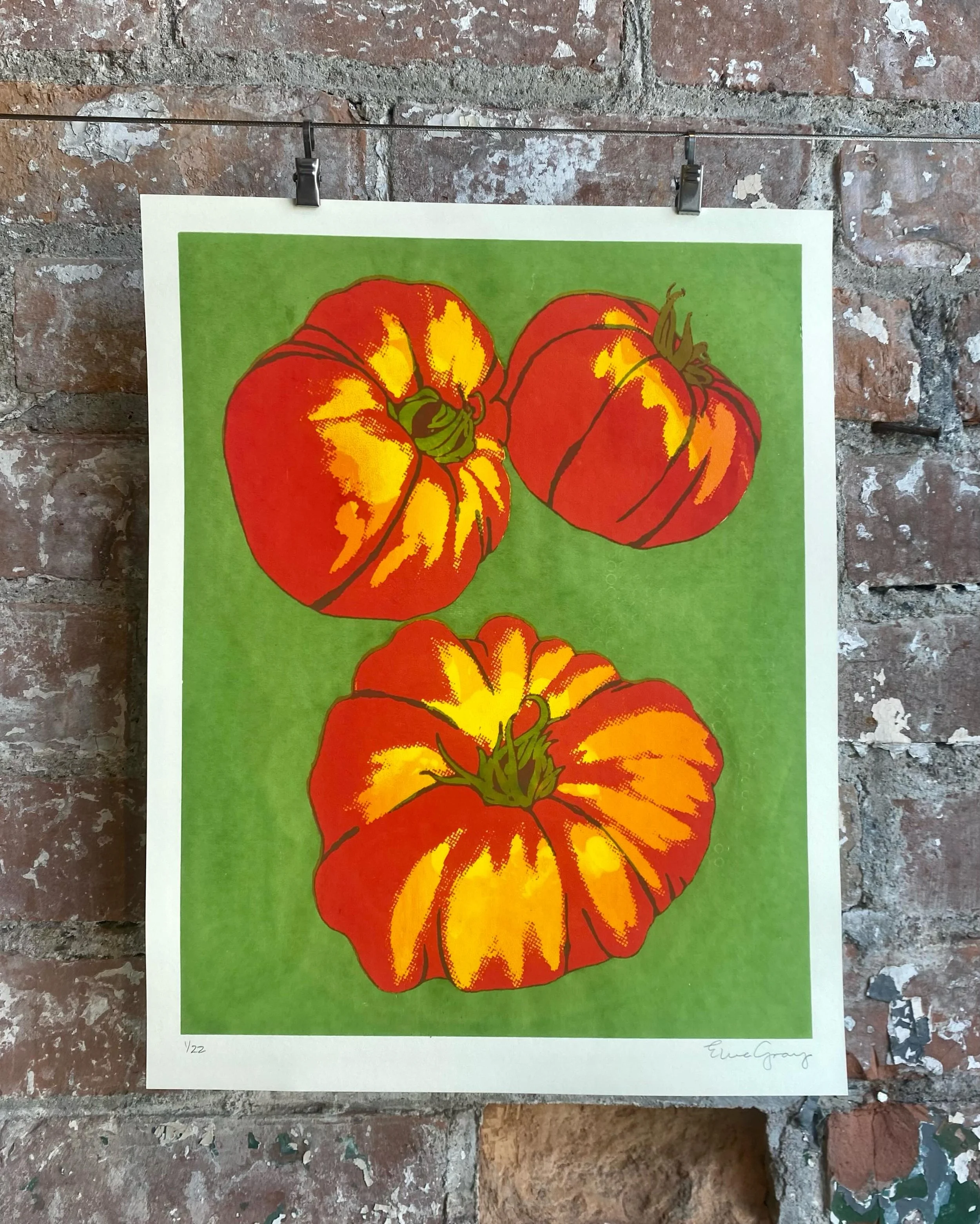 Come join us at the Eastern Market tomorrow from 10 AM - 4 PM during VegFest! We will have this new heirloom tomatoes print and a variety of other prints and goods for sale (like our Eastern Market posters)! We will be in Shed 3 🍅🥬🥕 @easternmarket